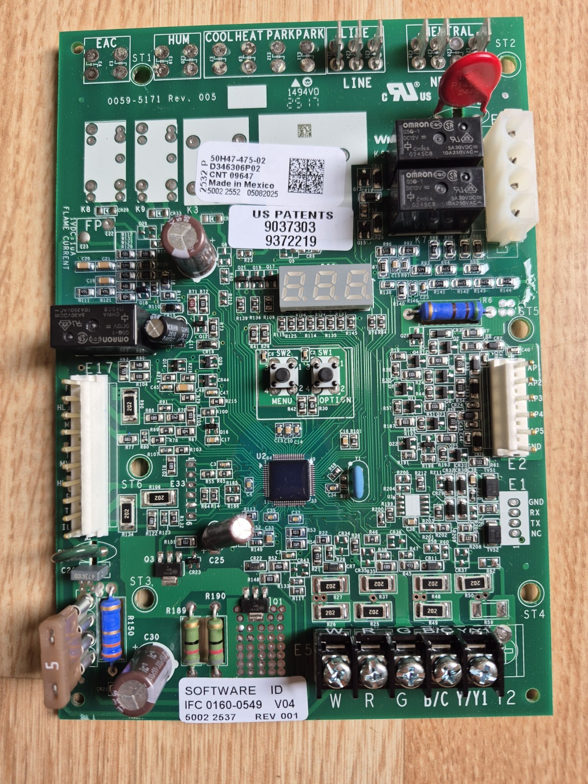 Integrated PCB Control Board, CNT09647