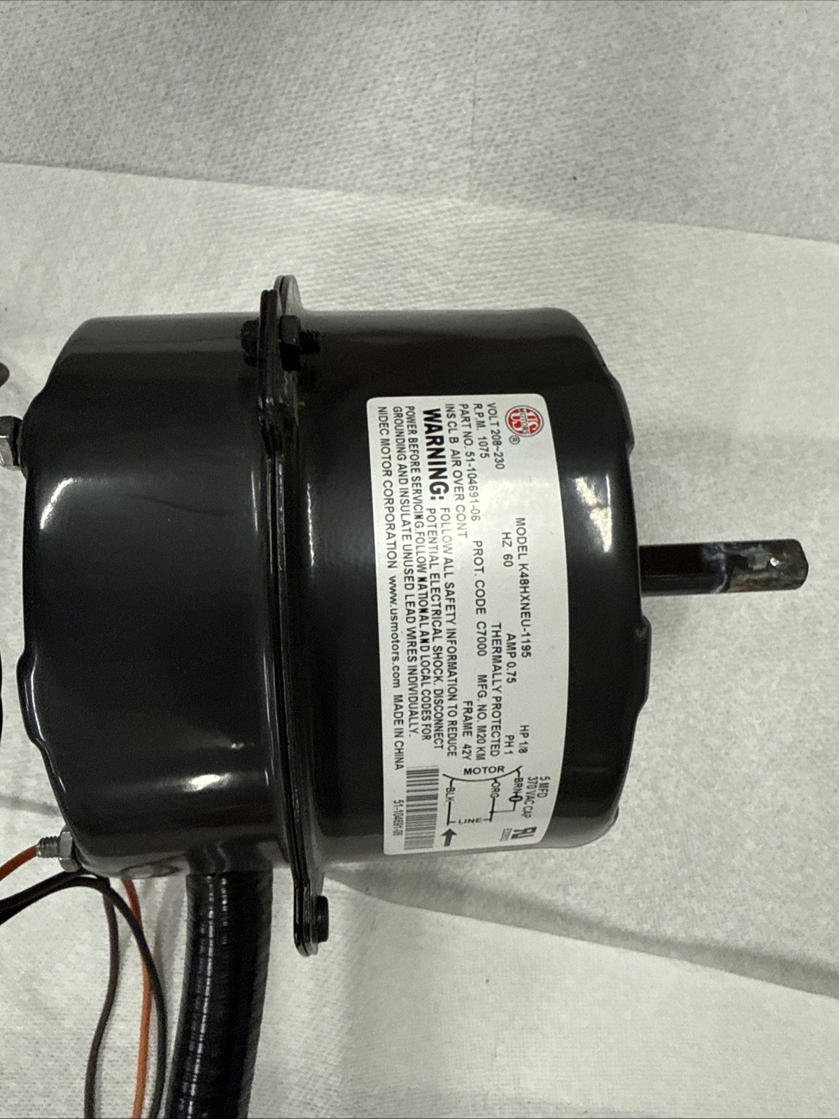 K48HXEFW1145 / 51-23055-11 — is an OEM condenser fan motor used in