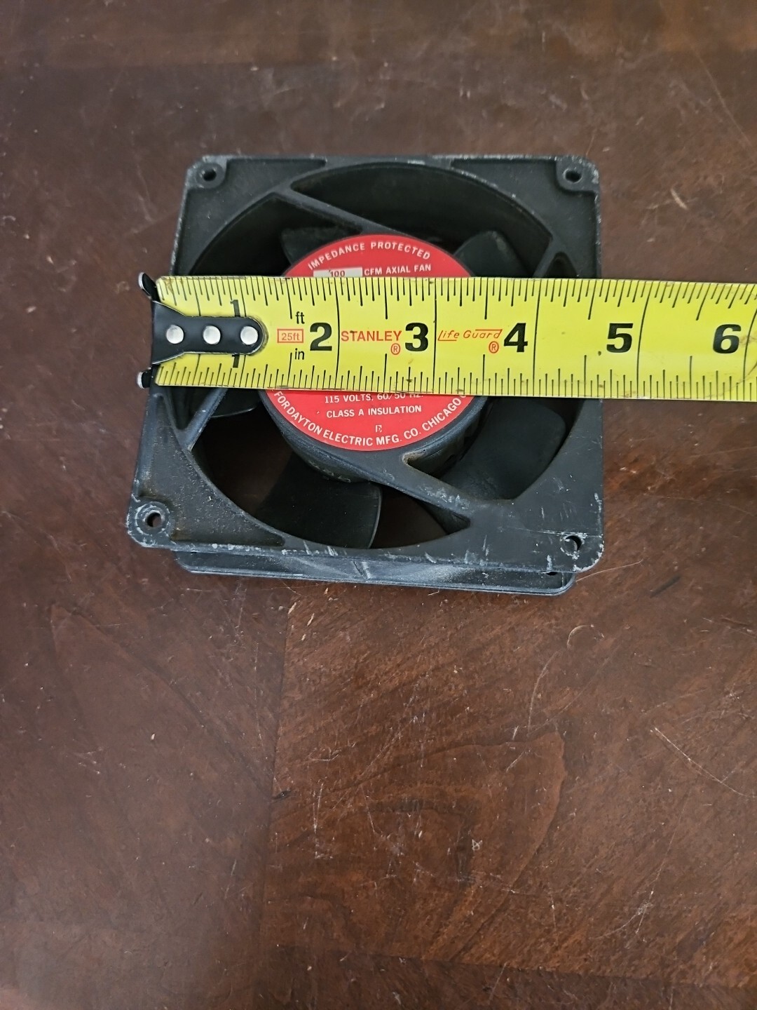 Dayton Axial Fan 4C549 15W .20 Amps 15 Watts 115V 60/50 Hz 3000 RPM USA-Made