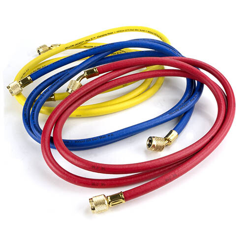 Yellow Jacket 21986 72″, 3 Pak Charge Hose, Plus II 1/4″