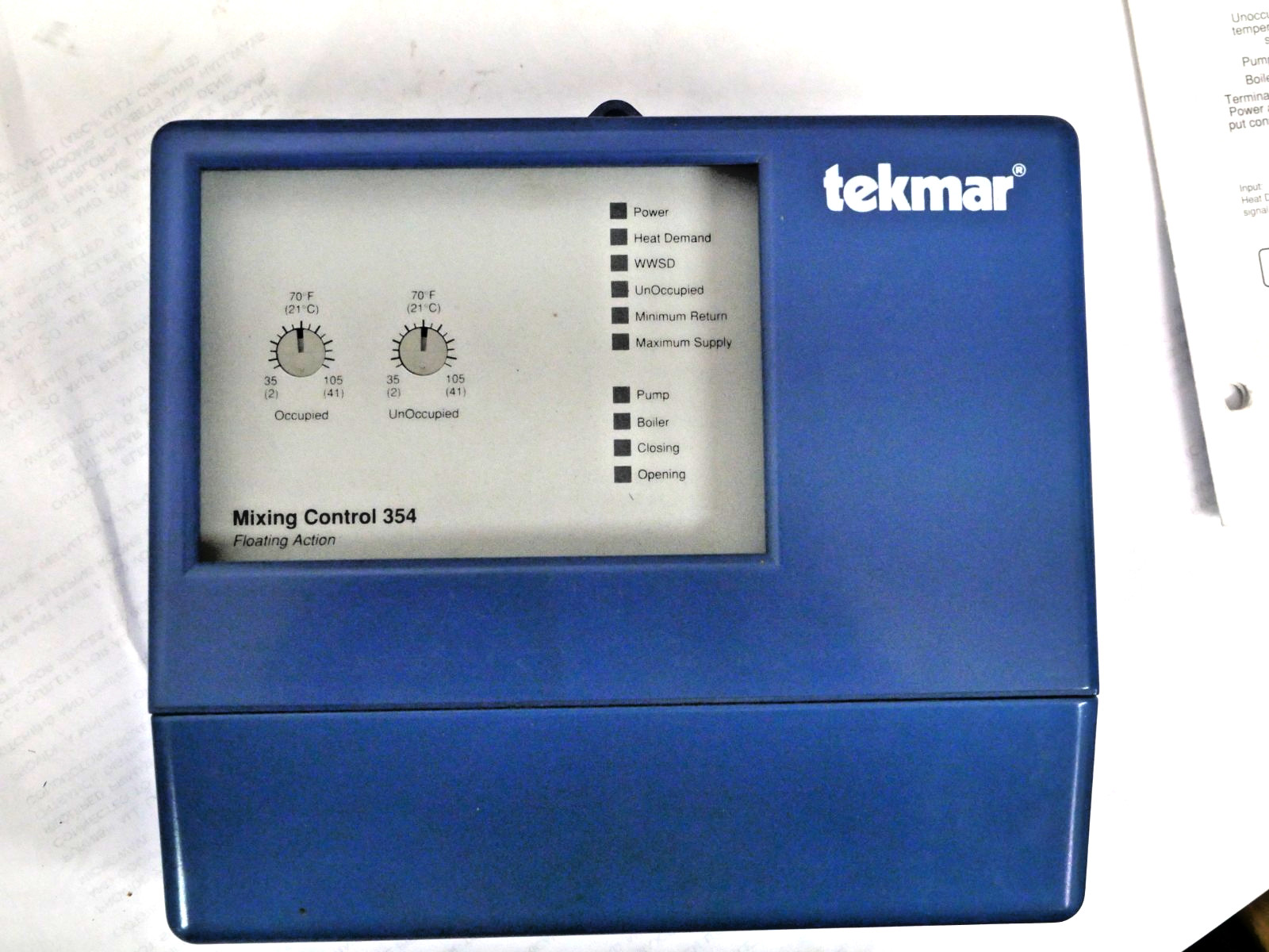 Tekmar 354 Outdoor Reset Mixing Control USED FOR PARTS