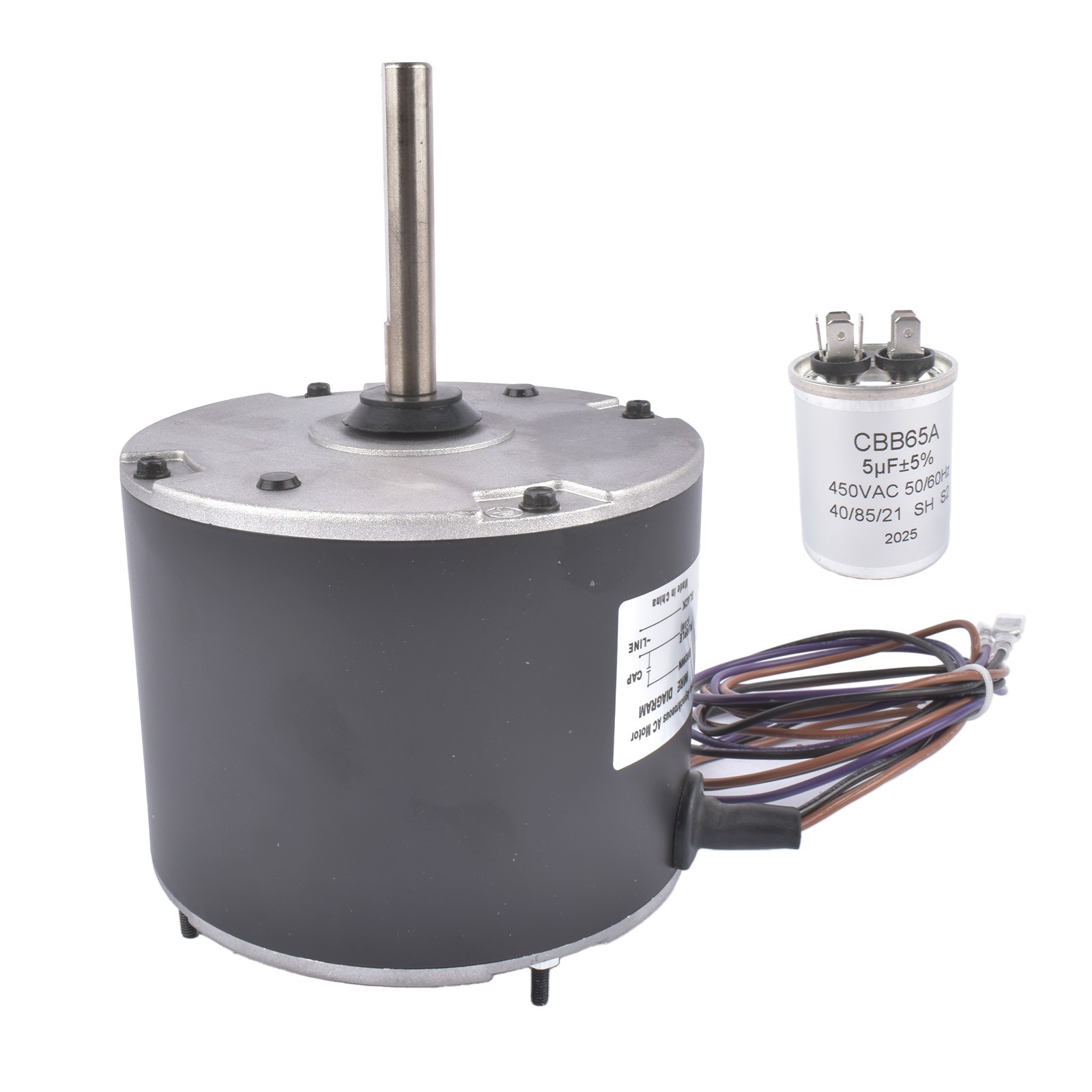 12Y65 Condenser Fan Motor YSLB-220-8-B001 208/230 Volt 1 PH 60HZ 1/4 HP 825 RPM