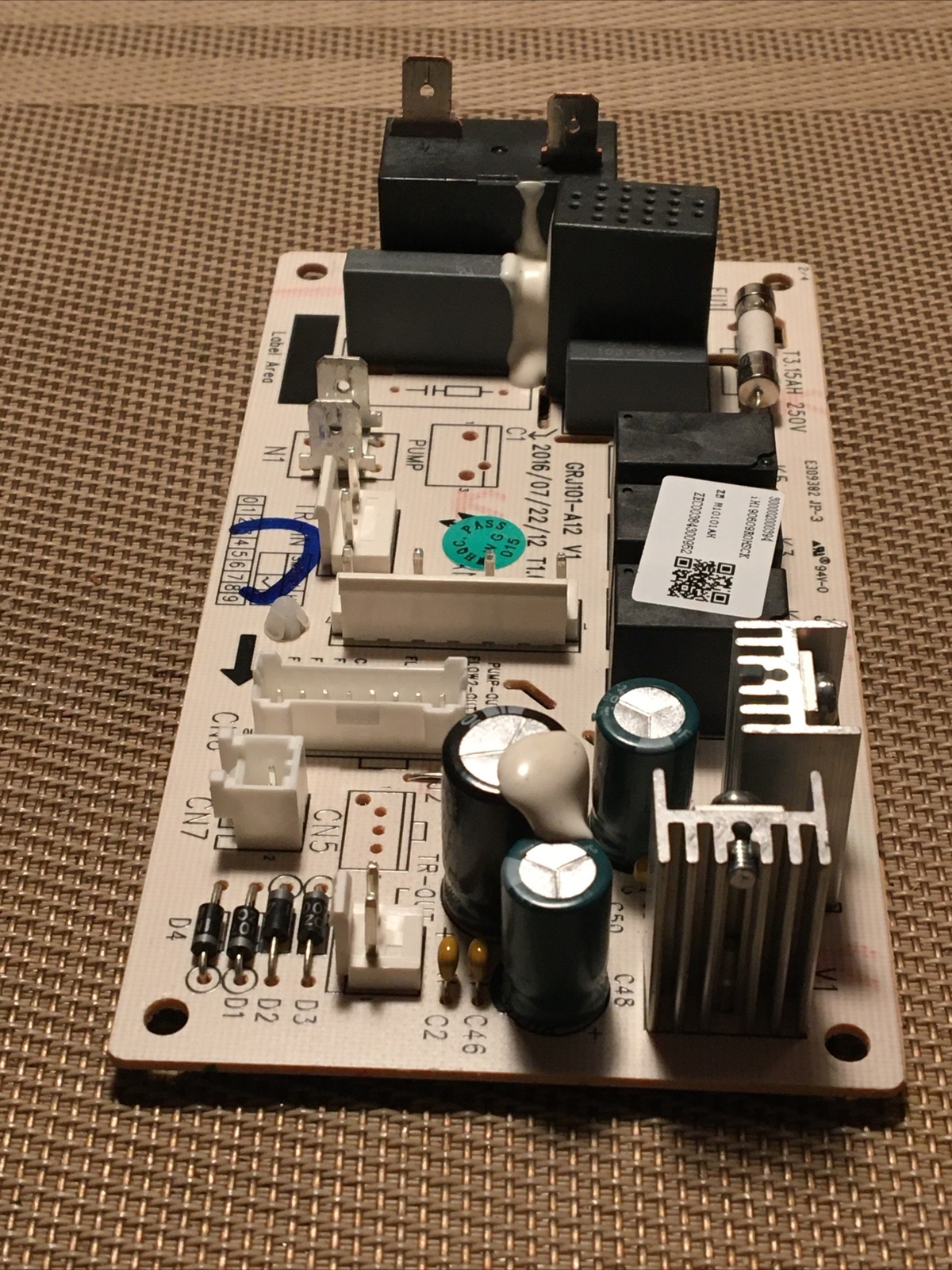 GE Dehumidifier ac model: ADEL45LYL1 Power Supply Board (ZB M10101AH )
