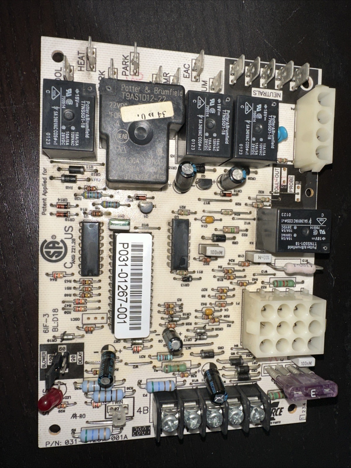 Furnace Control Circuit Board For York Coleman 031-01267-001A Test Working
