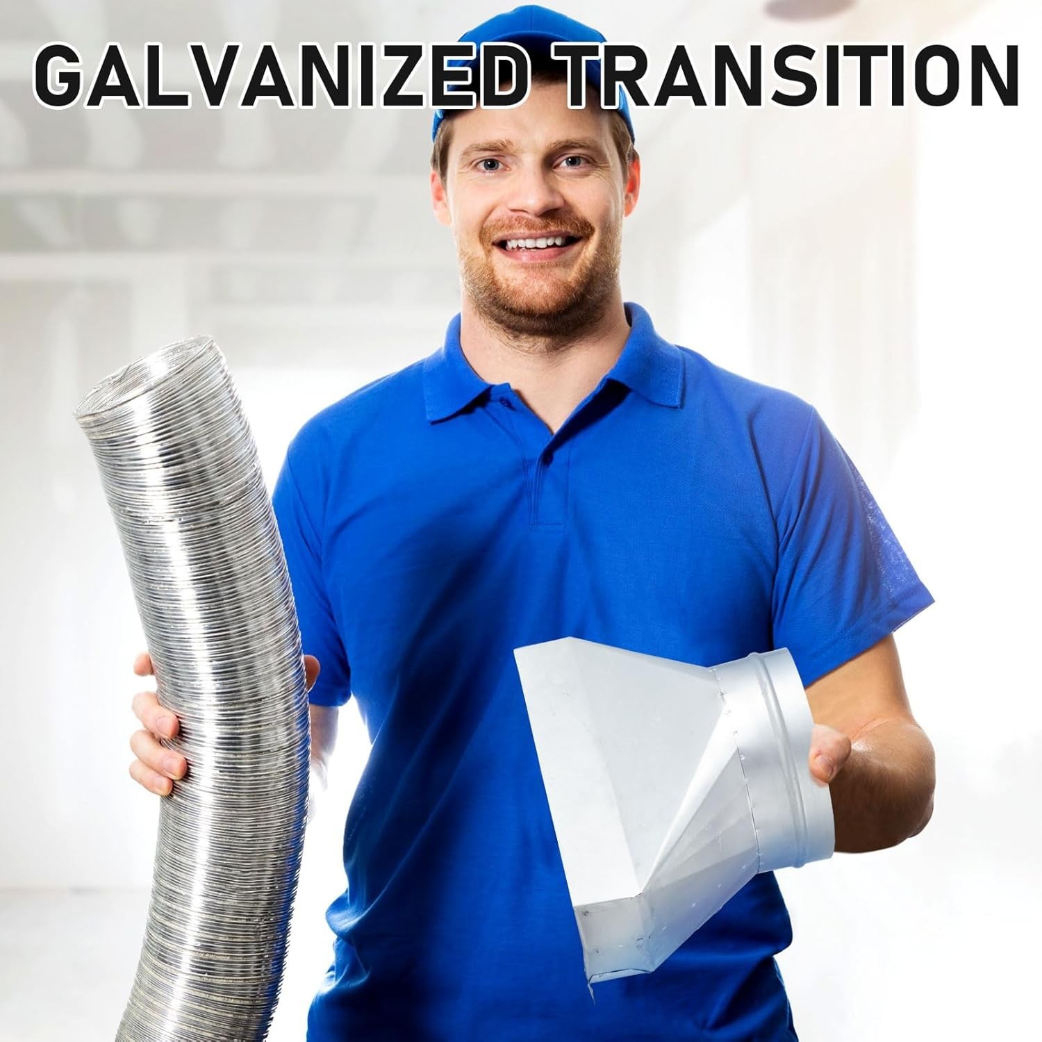 Easy Install Rectangular to Round Duct Adapter