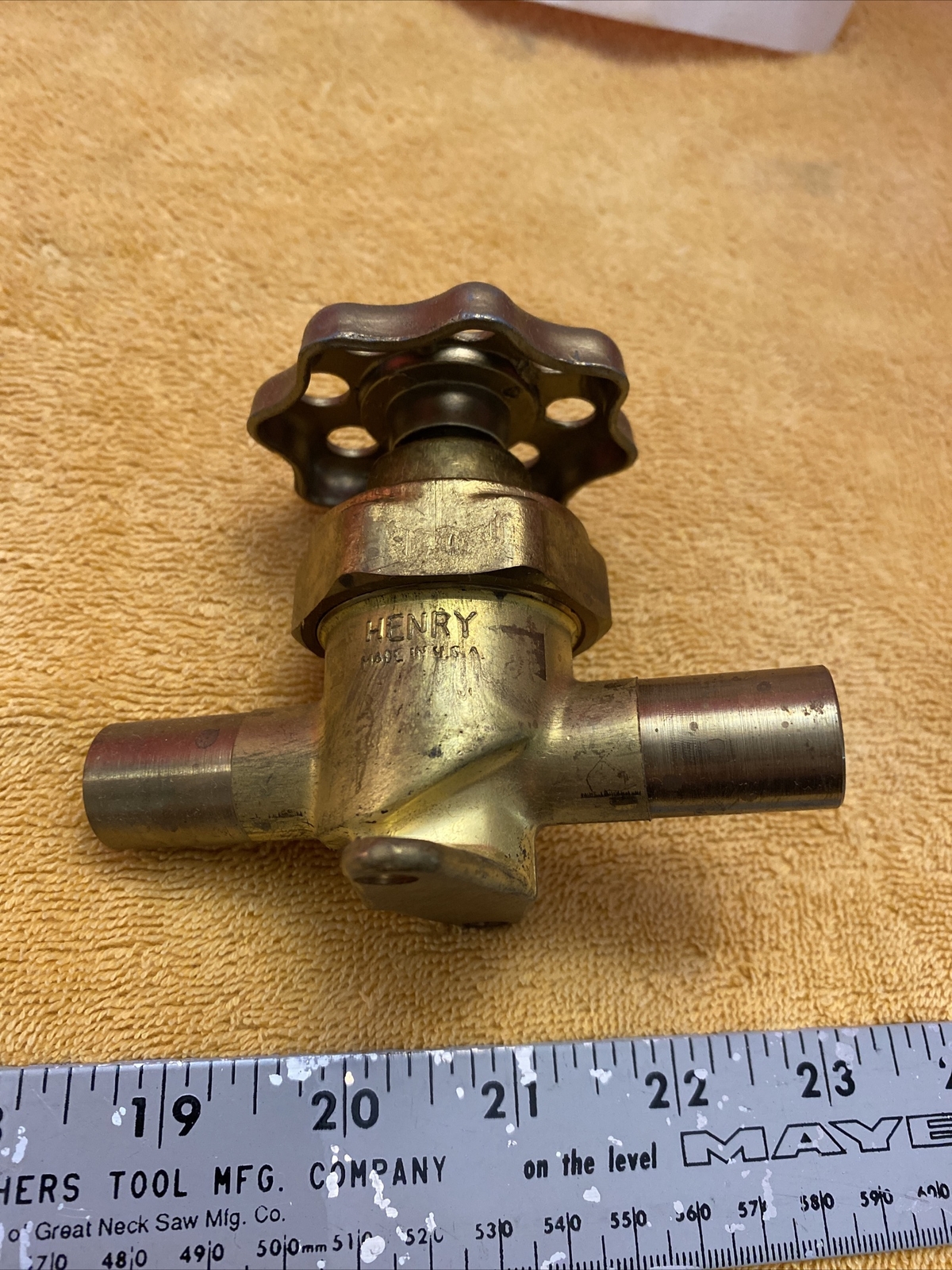 Henry 5165 Golden Bantam Packless Globe Refrigeration Valve