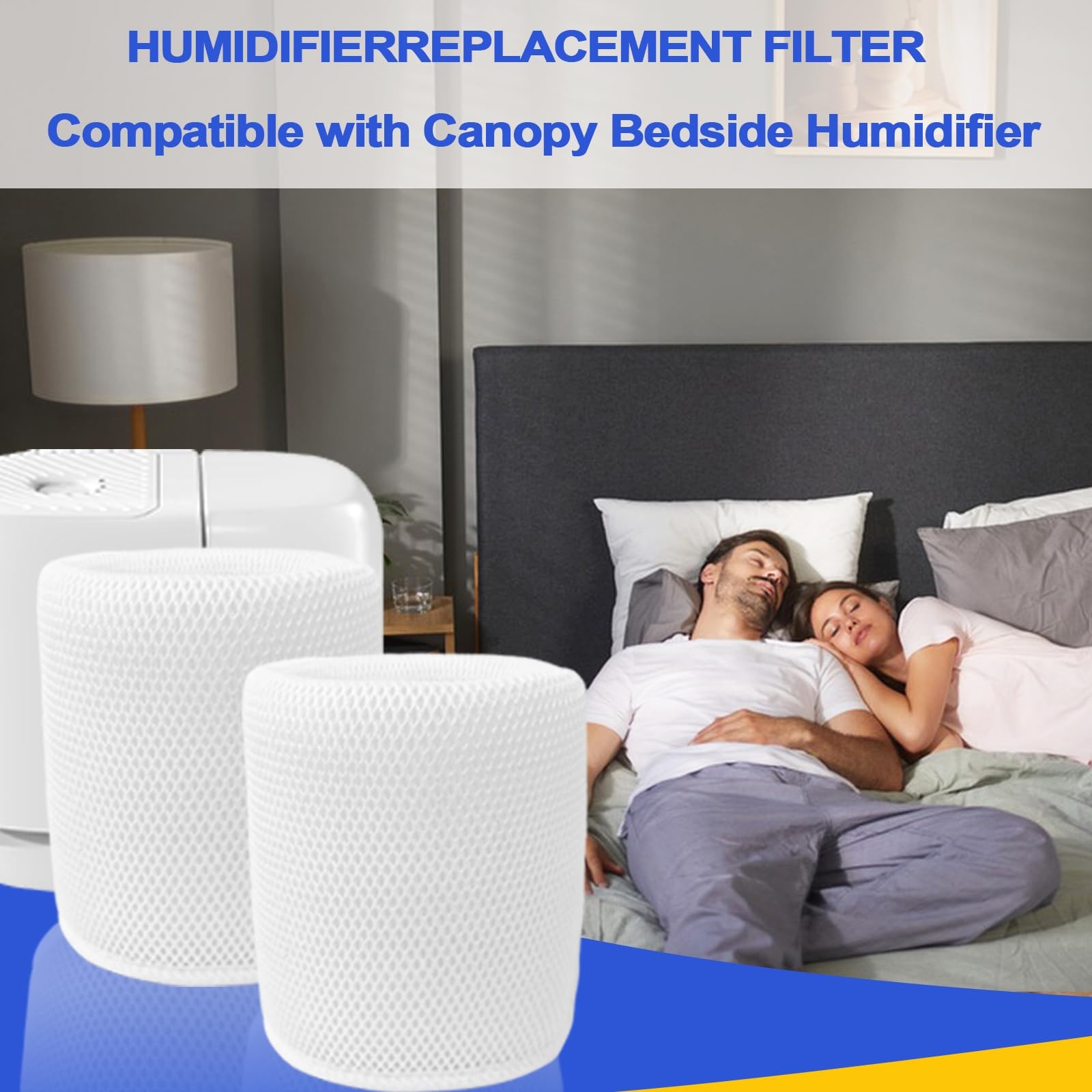 REEZEIVI 4 Pack Mesh Humidifier Replacement Filter Compatible with White