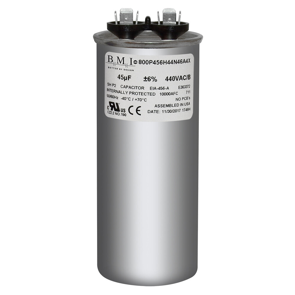 45 MFD x 440 ROUND USA Run Capacitor MARS 14248