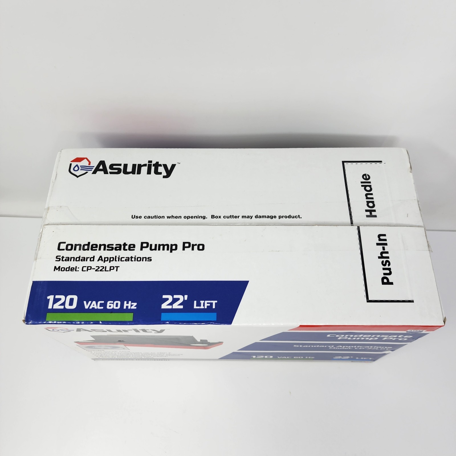 Asurity Condensate Pump Pro CP-22LPT 120 VAC 60Hz 22ft Lift Black Plastic HVAC