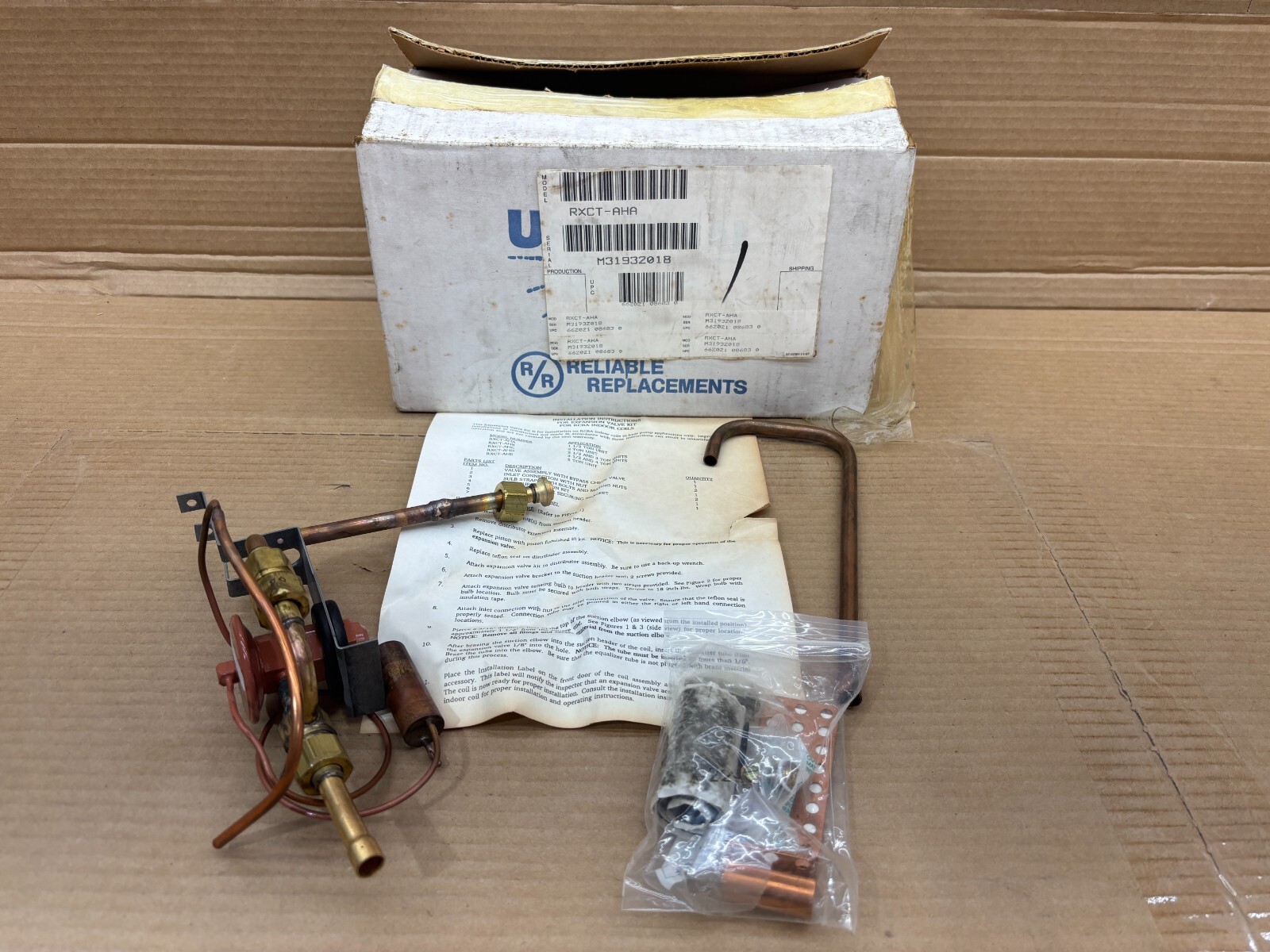 Universal Parts RXCT-AHA Expansion Valve Kit For RCBA Indoor Coils