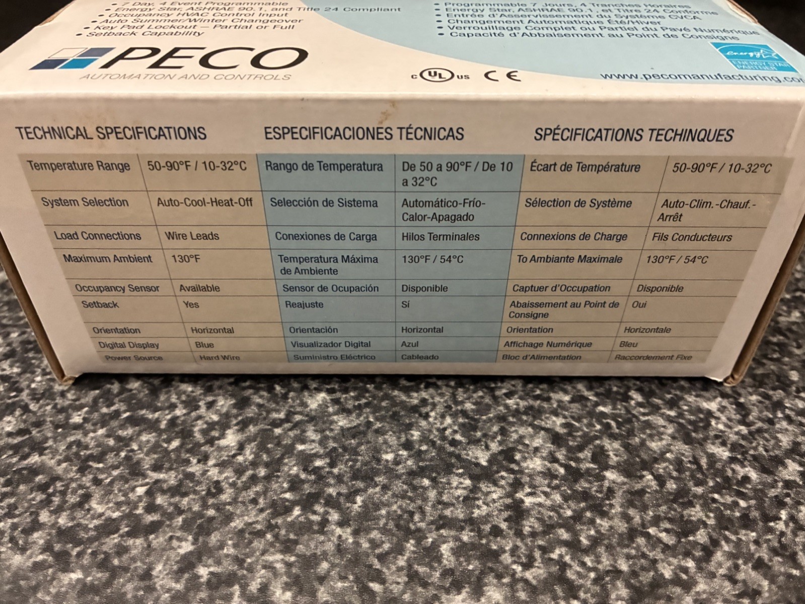 PECO T180 Programmable Thermostat