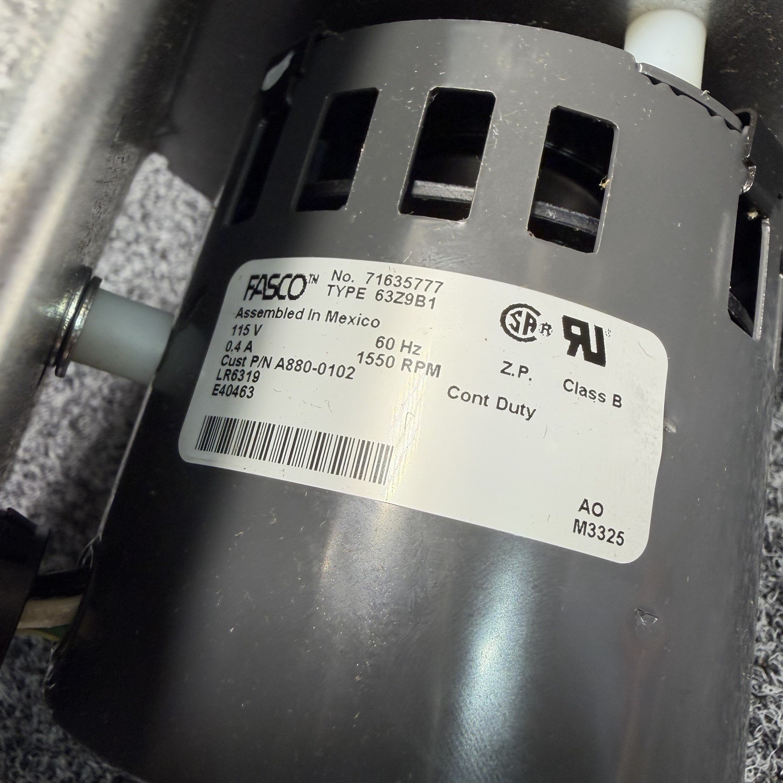 Tjernlund Model DJ-3 Draft Inducer 115V, for 3″ in to 6″ in Pipe