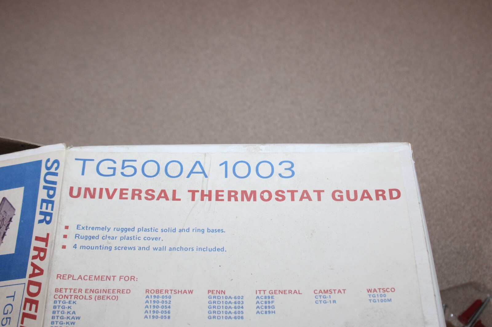 NEW HONEYWELL TG500A 1003 UNIVERSAL THERMOSTAT GUARD CLEAR