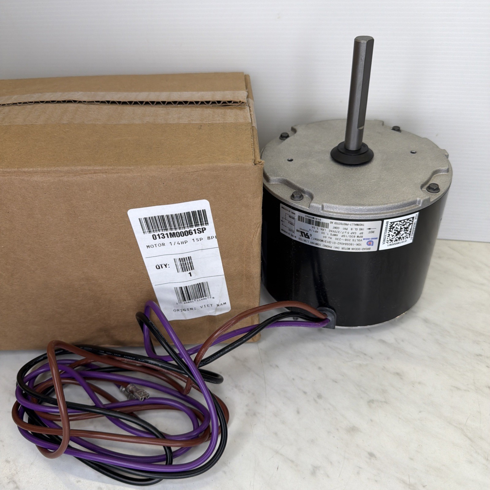 0131M00061SP 1/4HP 1 Speed Condenser Fan Motor For Goodman Amana 208/230V