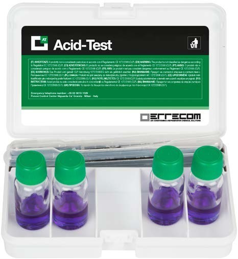 Errecom Acid-Test Kit Set Of 4 Tests For AC Refrigeration Lubricants