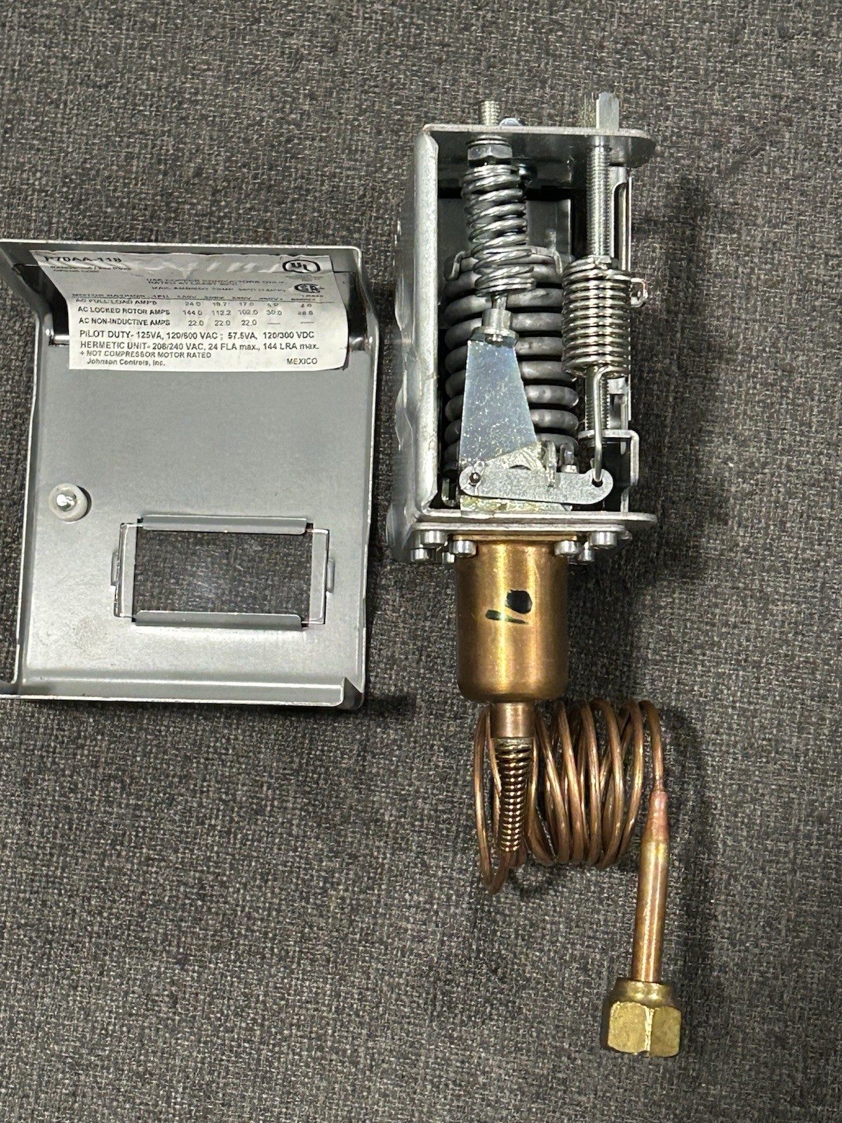 Johnson Controls P70aa-118 Pressure Control,Low,100 To 400