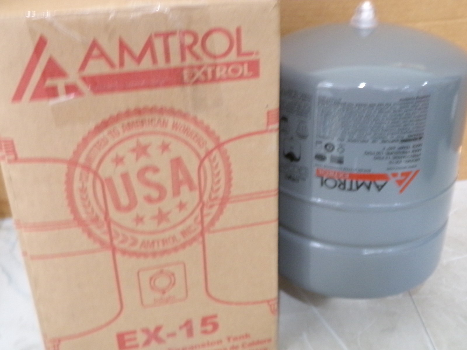 AMTROL EX-15 BOILER SYSTEM EXPANSION TANK 2.0 GALLON VOLUME