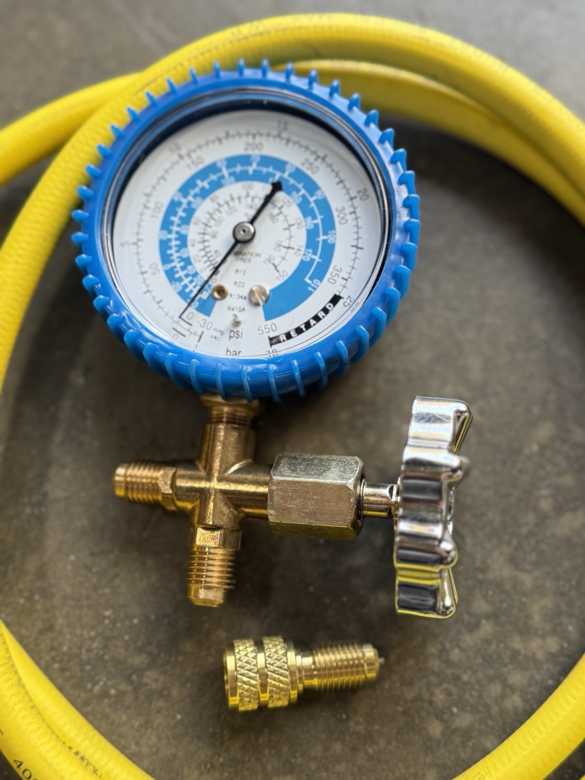 Combo R410a R22 Single Manifold Gauge Kit Testing Charging Air Condition & Hose