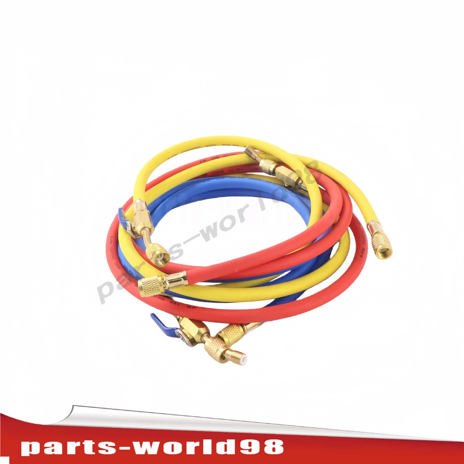 For Yellow Jacket Plus II 72″ Charging Hose Set 1/4″ HVAC AC Refrigerant Hoses