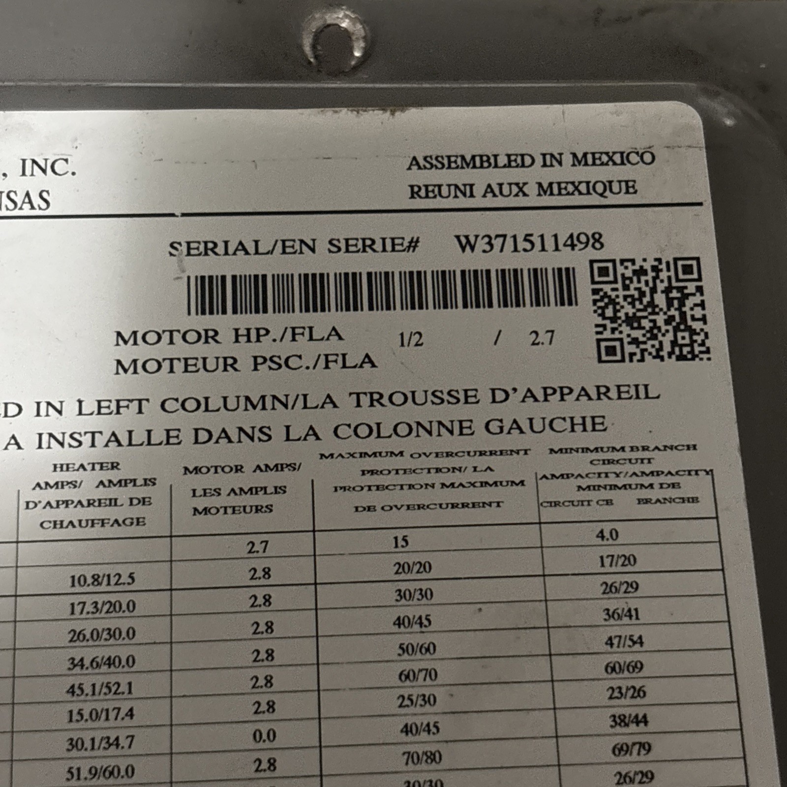 2.5 ton Fan Blower Motor / Module RH1T3617STANJA Only About 6 Mo Old For Rheem