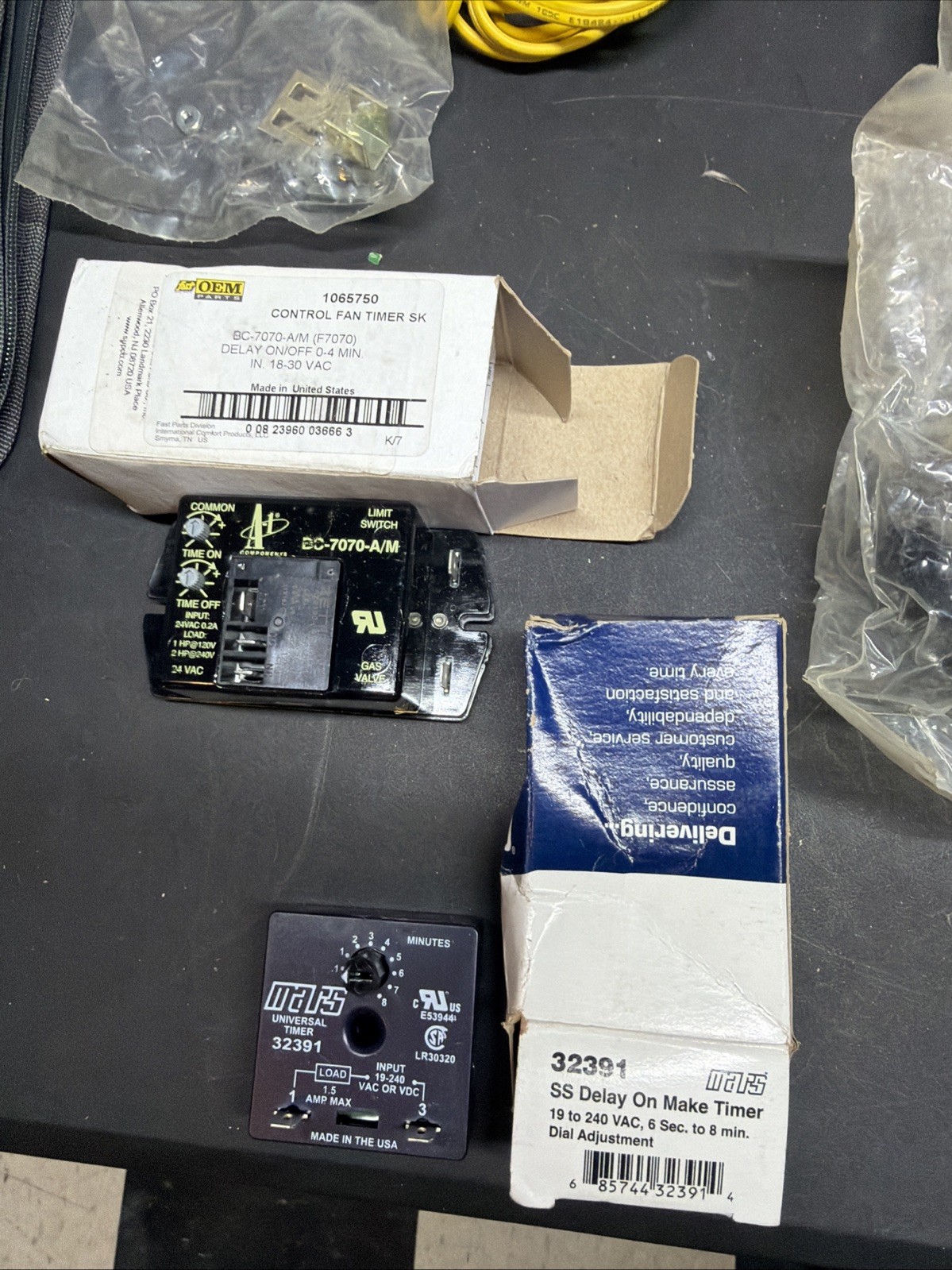 Mixed HVAC Parts Lot Honeywell Carrier Mars RIB Relays Sensors Ignitors More