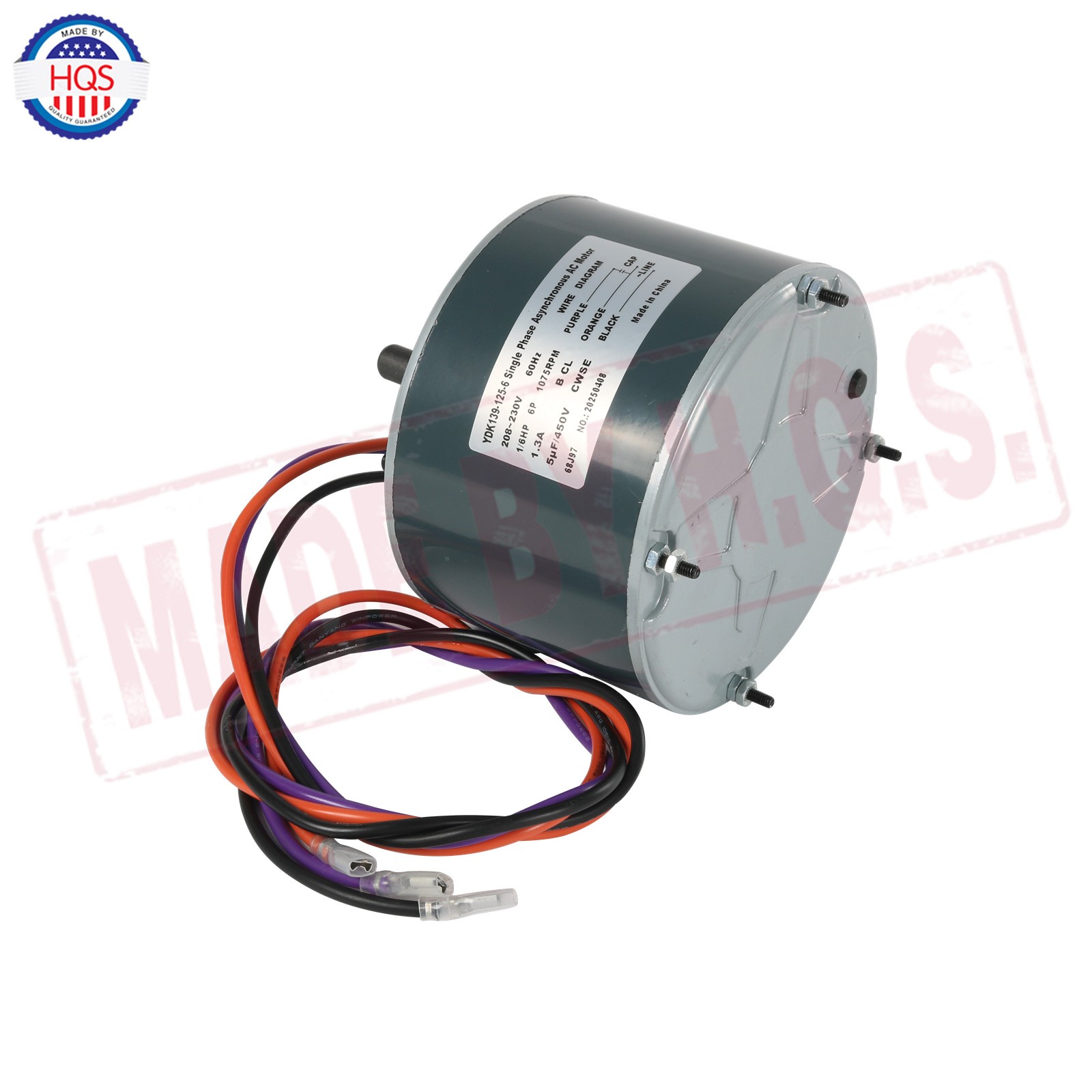 Condenser Fan Motor, 1/6 HP, 208-230 Volts For Lennox 68J97 – Interlink 68J9701