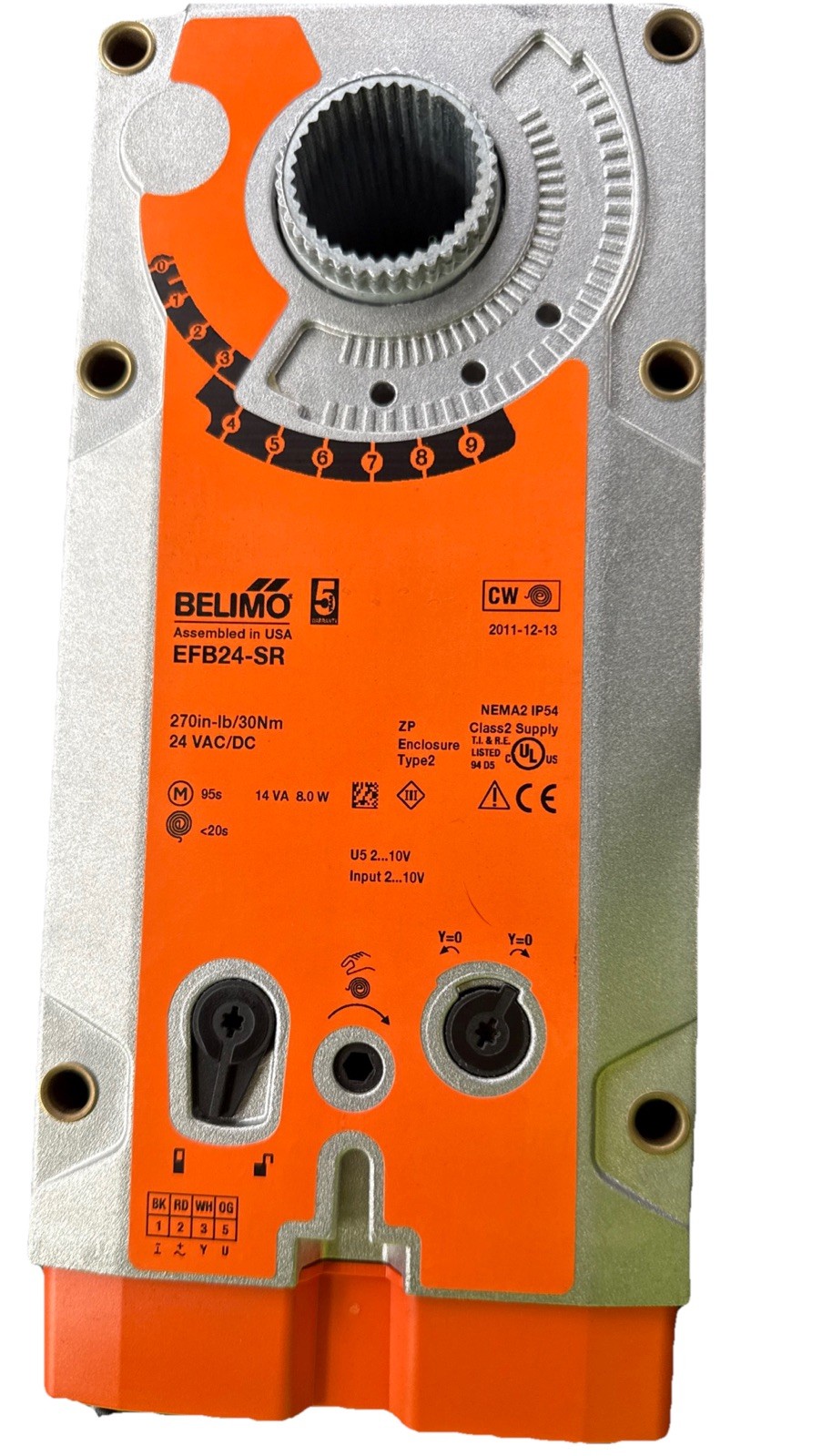 Belimo ~ EFB24-SR ~ Damper Actuator 270 in-lb Spring Return 24V, Modulating NEW