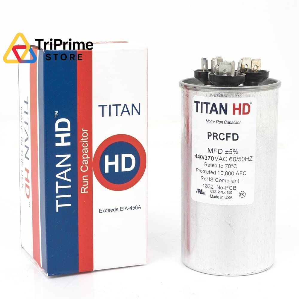 Titan HD 45+5MFD, 440/370V, Round Capacitor