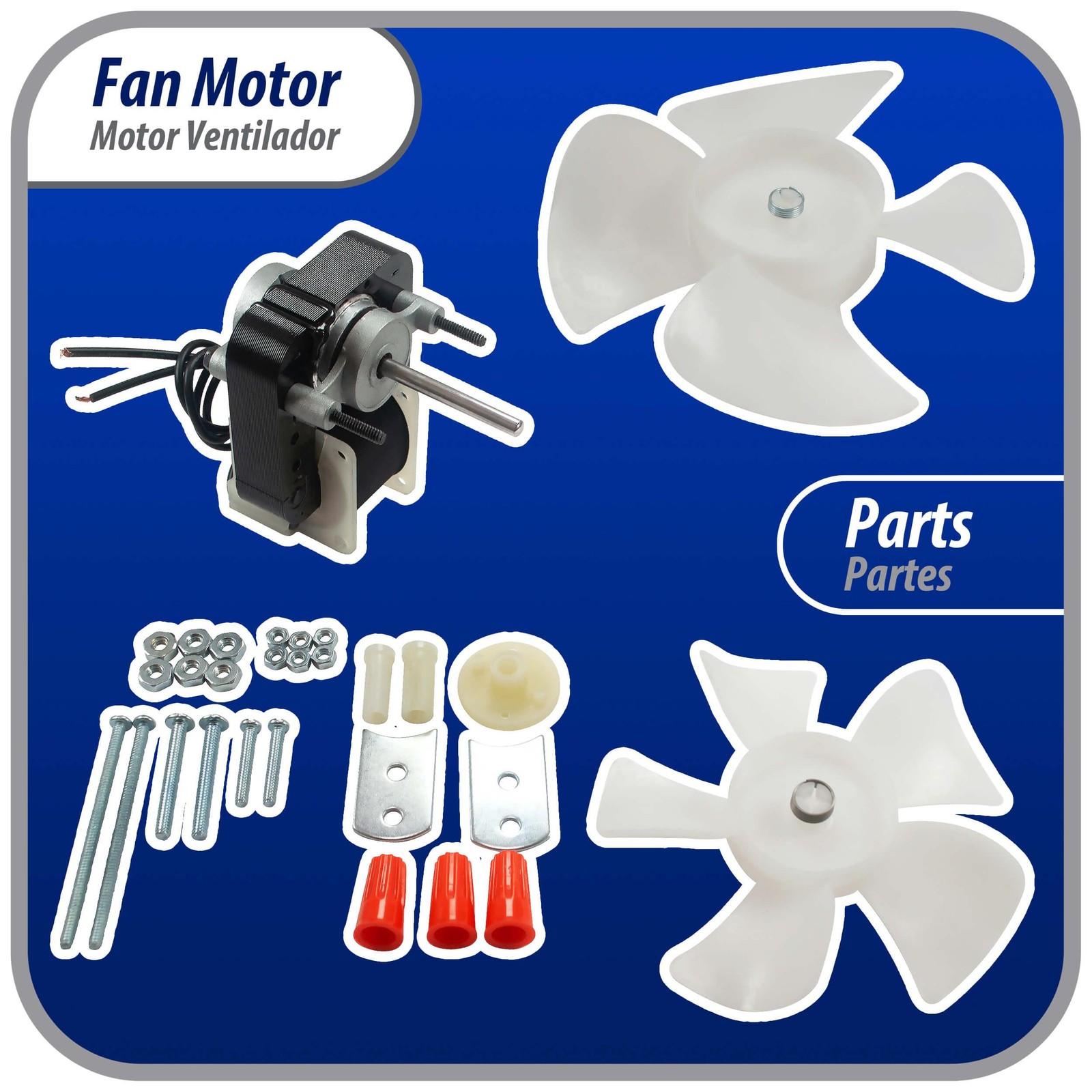 Appli Parts APFM-672 1/130 Hp Fan Motor, 220 V, 50/60 Hz, 3000 rpm, Reversible r