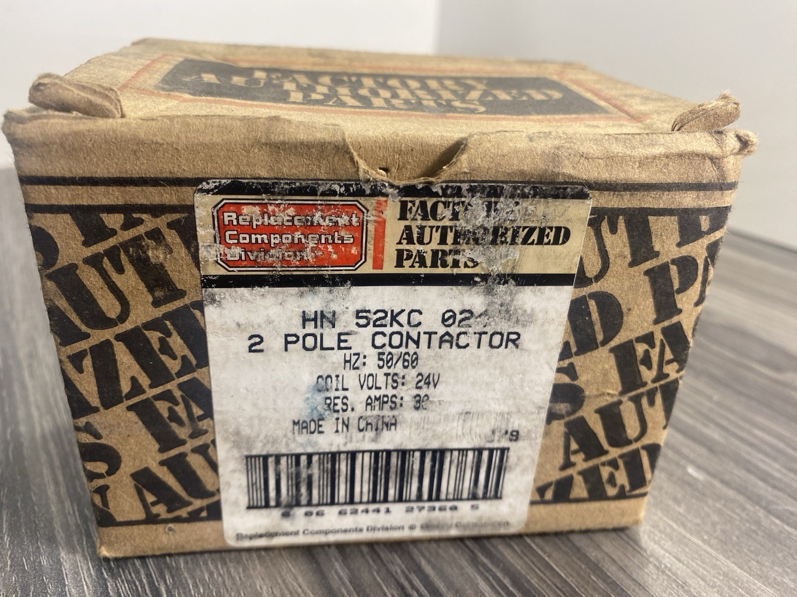 Carrier HN52KC024 Contactor Black 600 Volt 30 Amp 2-Pole Coil 24VAC HN52KC010