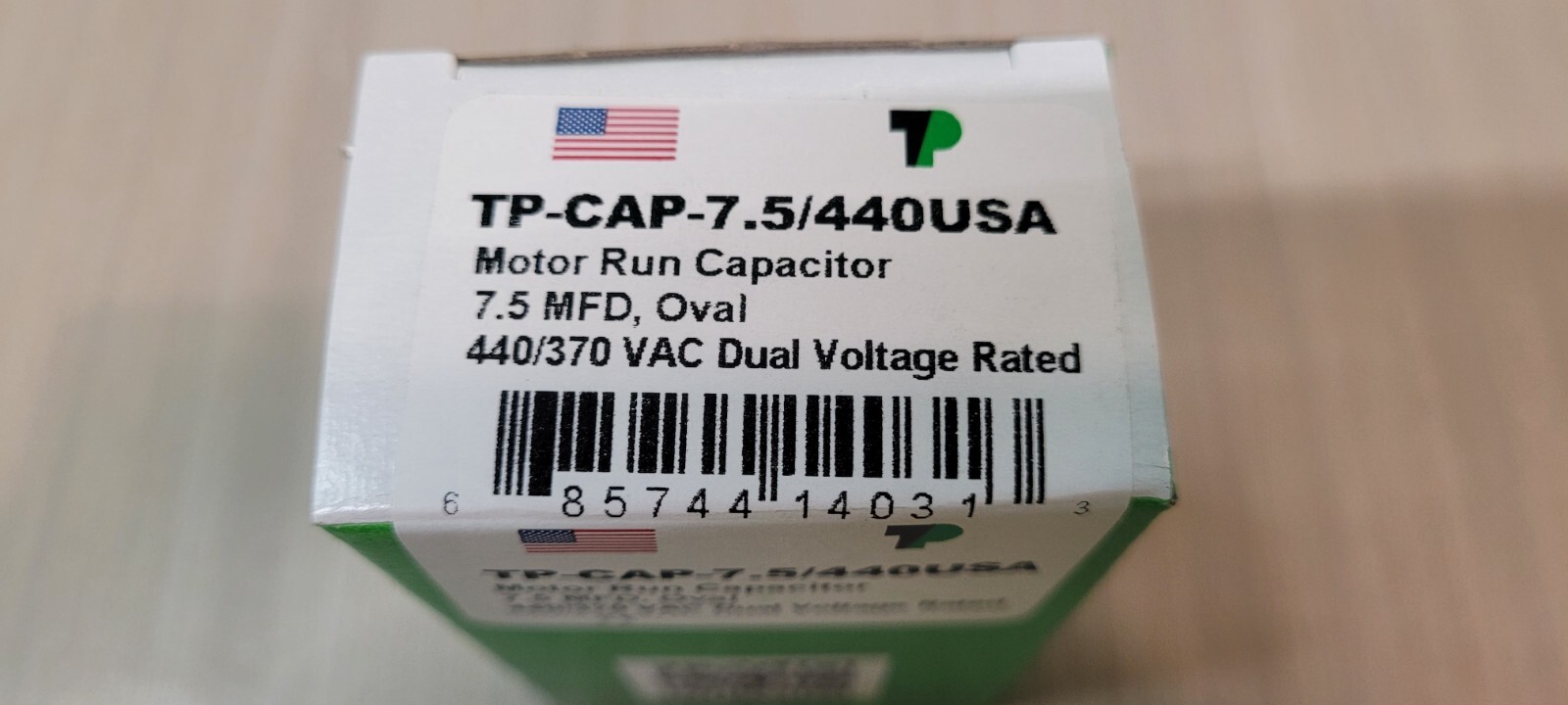 MARS TRADEPRO TP75440UO TP-CAP-7.5/440 7.5 MFD 440 Volt Oval Run Capacitor
