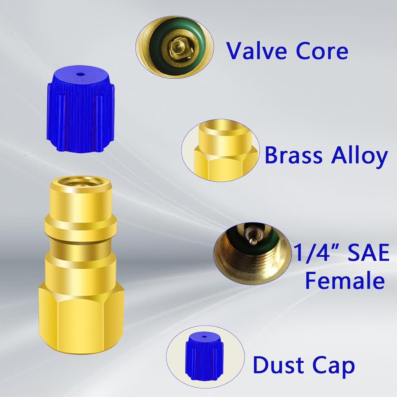 A/C Retrofit Valve Kit, BPV31 Bullet Piercing Tap Valve Line Tap Valve Kit, R12