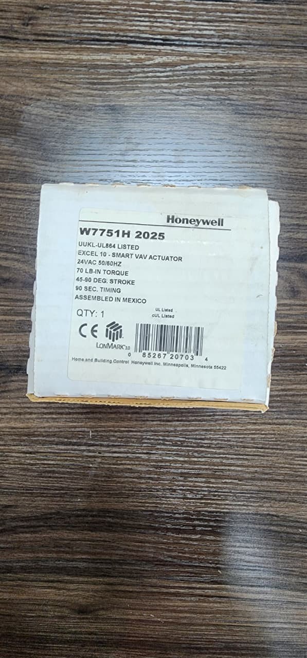 Honeywell Excel 10 Smart VAV Actuator W7751H 2025