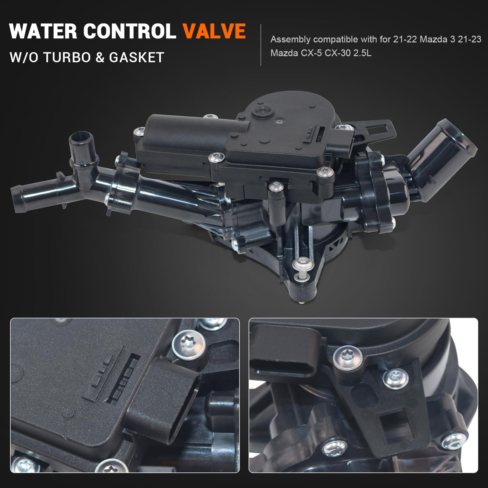 2.0L 2.5L Coolant Control Valve Compatible with 2019-2025 Mazda 3 2018-2025 Mazd