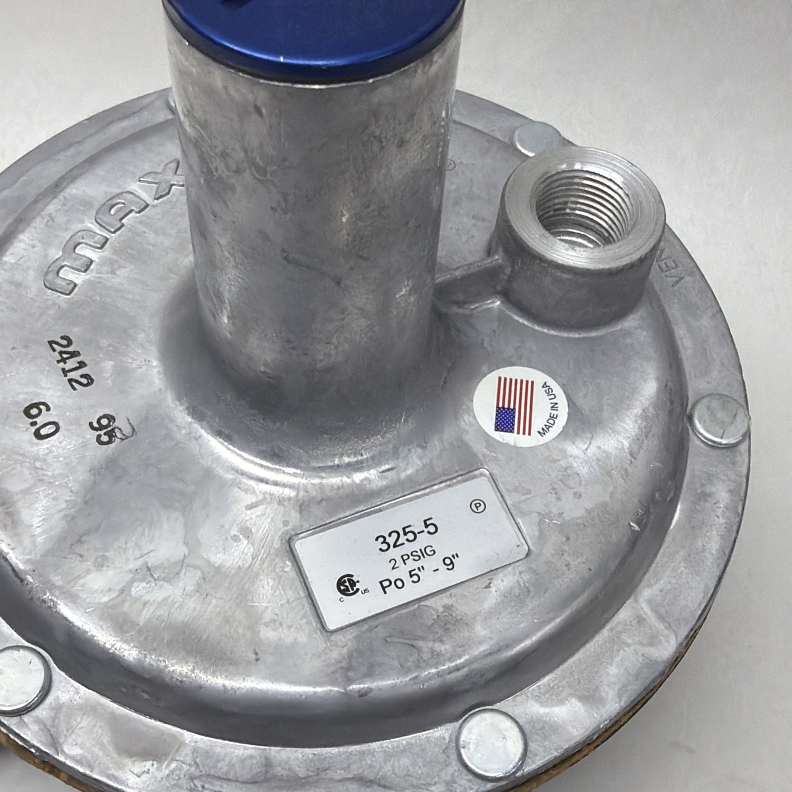 MAXITROL 325-5 Pressure Regulator 2PSIG PO 5”-9” 3/4″ NPT Gas 325-5-3/4” NEW