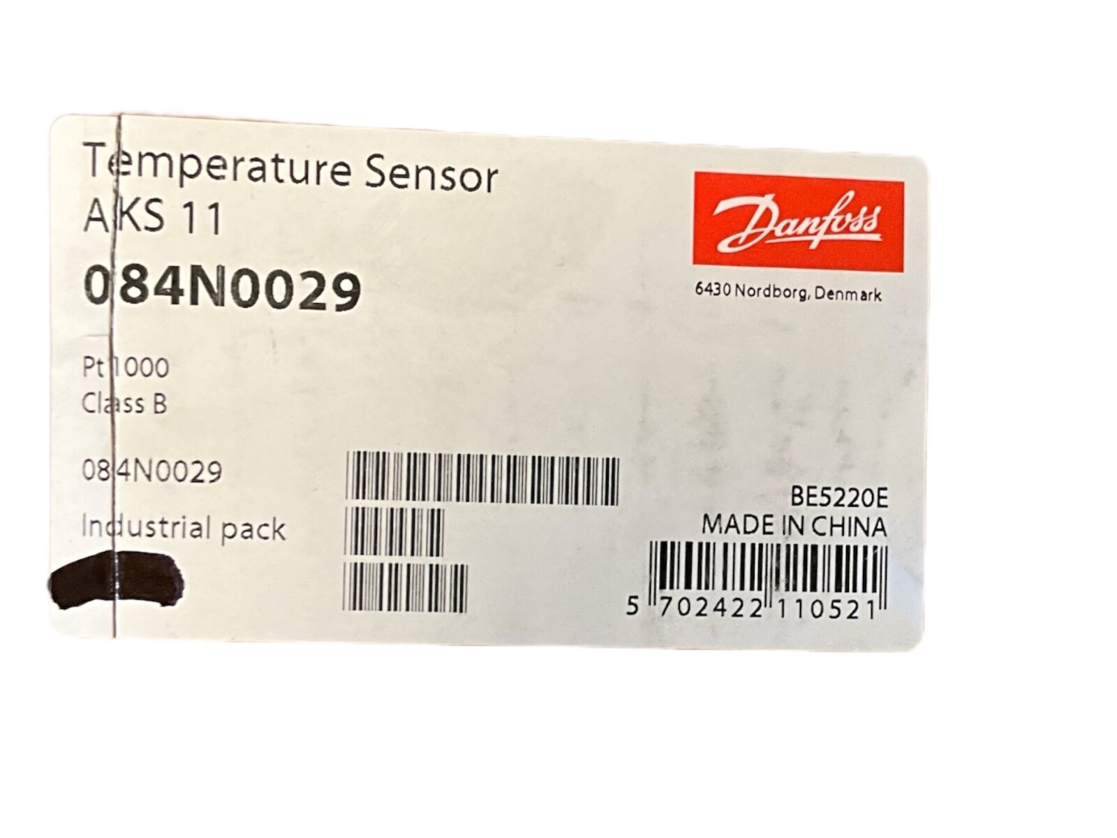 Danfoss AKS 11, PT1000 Temperature Sensor, Superheat Measurement 084N0029