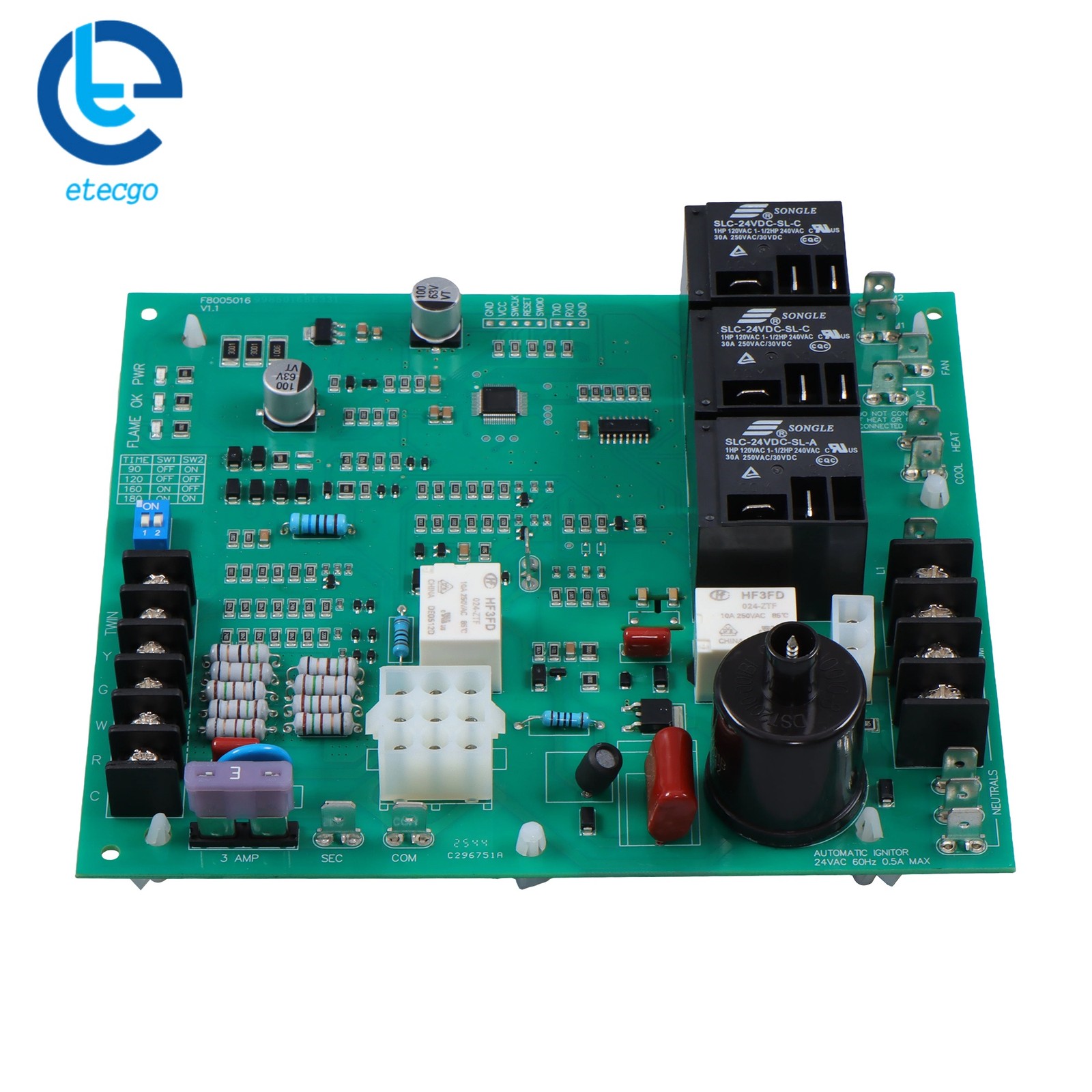 ICM292 Furnace Control Board 62-24140-02 62-24140 Circuit Board Ignition Control