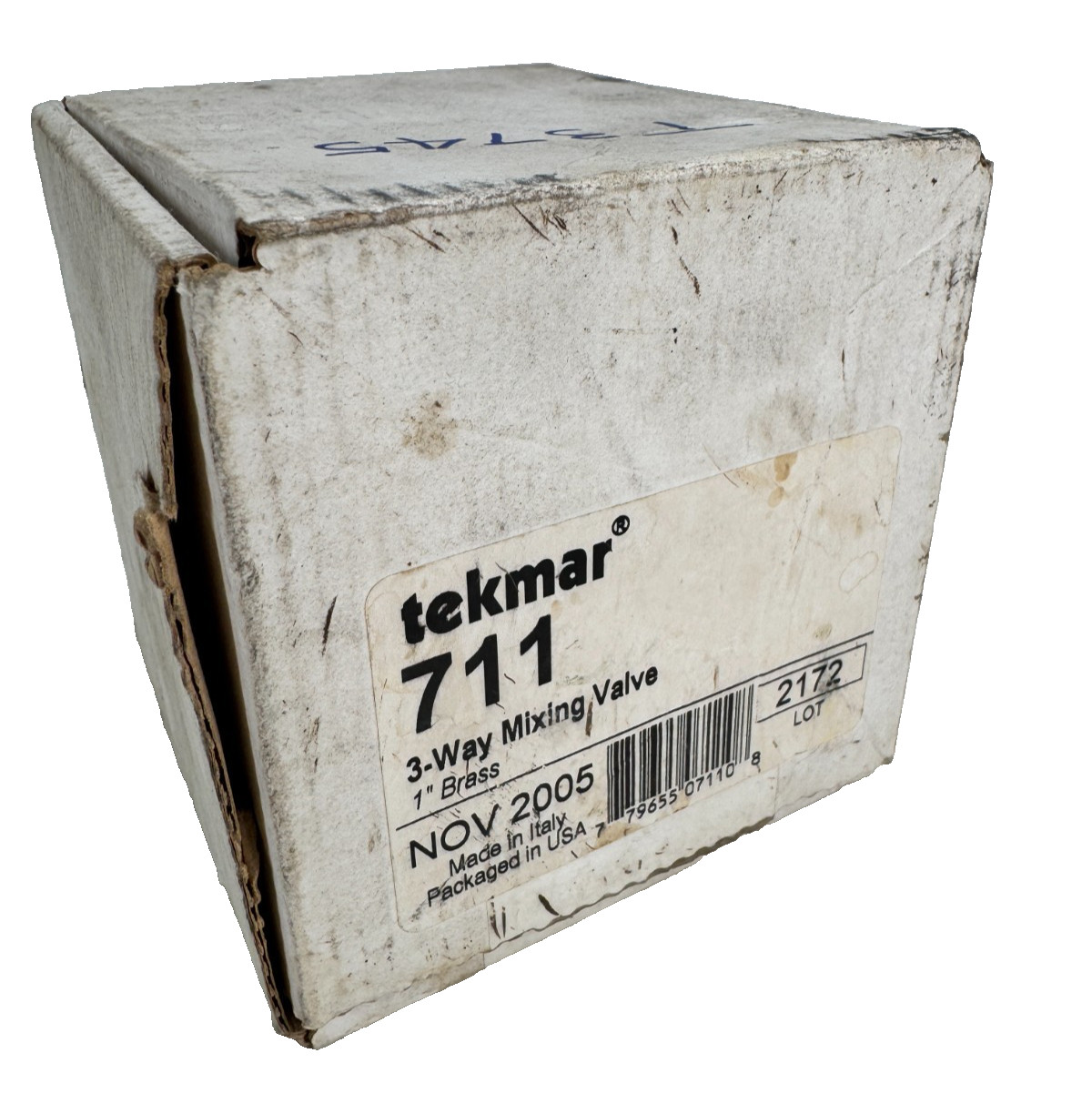 TEKMAR 711 3-Way Mixing Valve 1″ NPT Brass *NIB*