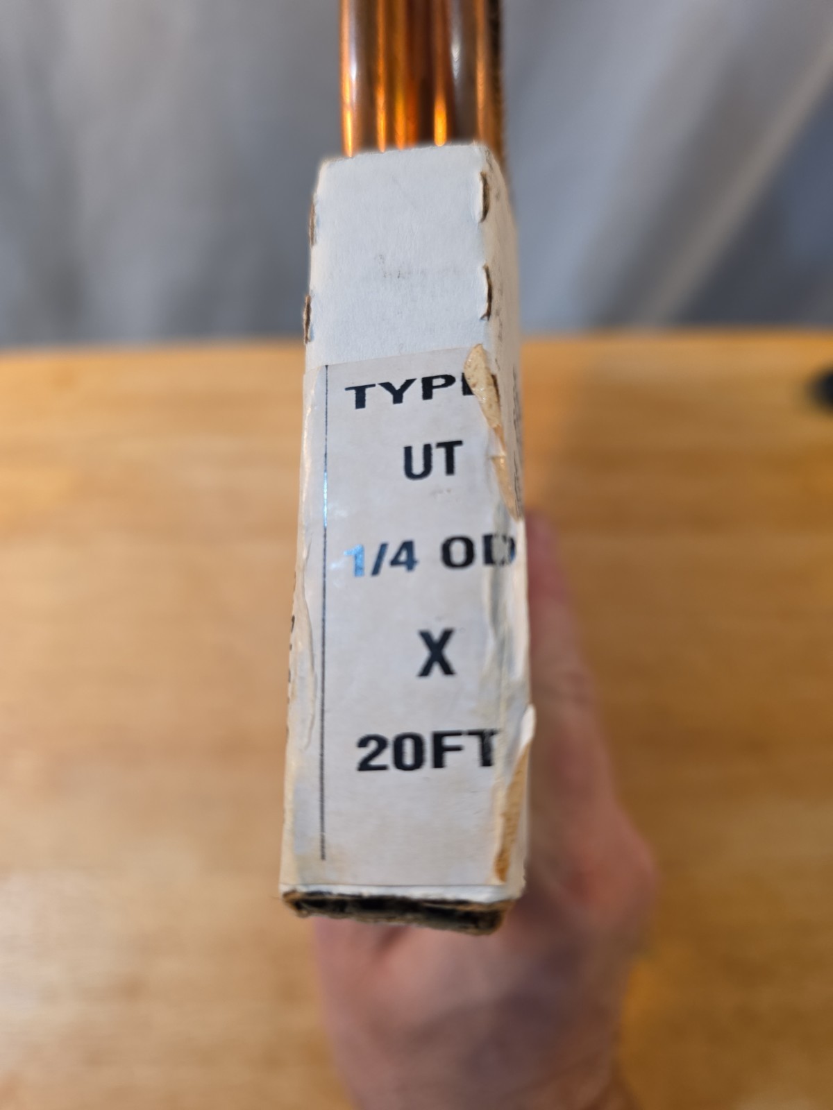 JMF Soft Copper Tube Coil OD 1/4″ OD x Up To 20 Ft. Type UT Open Box