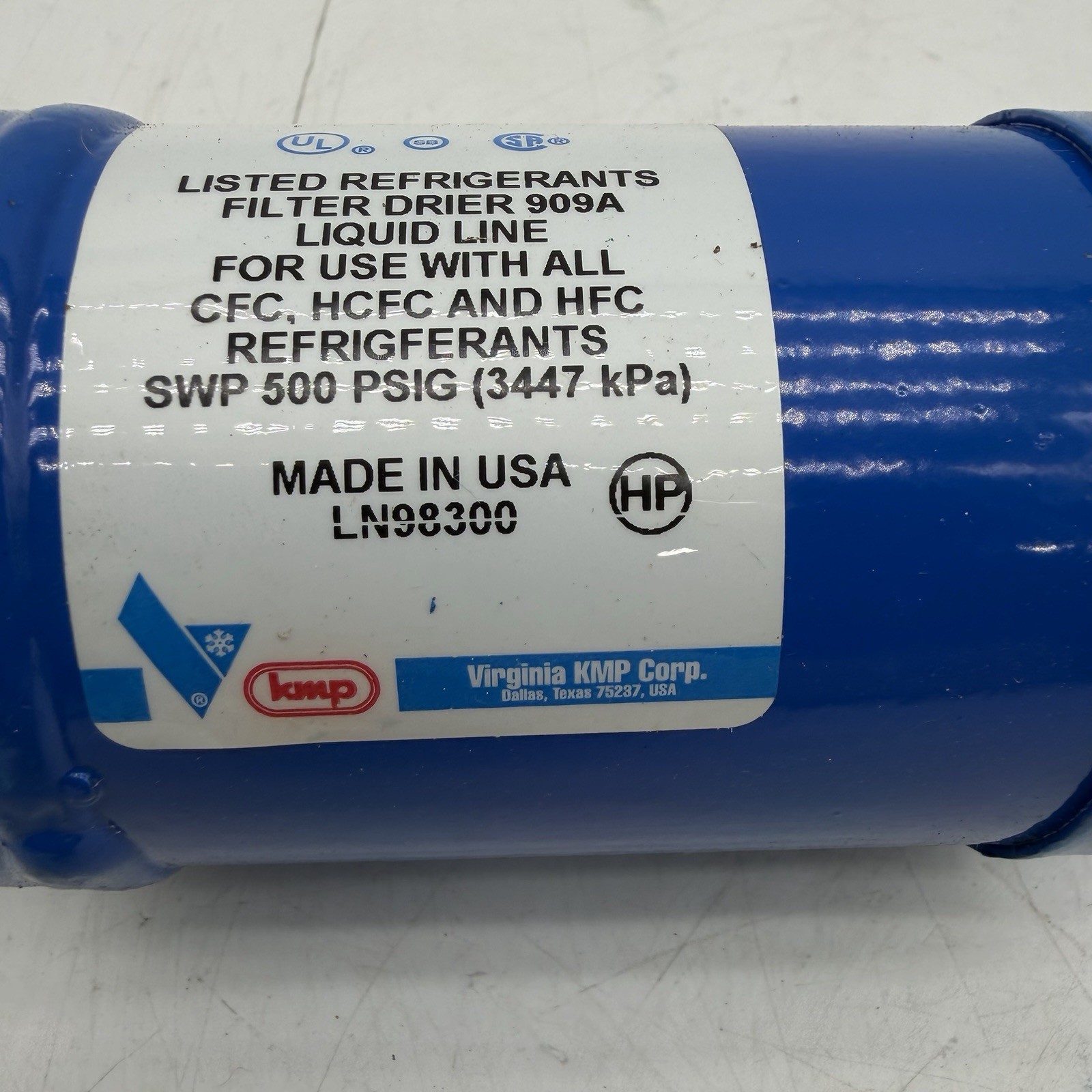 VIRGINIA KMP V2A 165S / V2A165S Bi-Flow Liquid Line Filter Drier 5/8 Solder