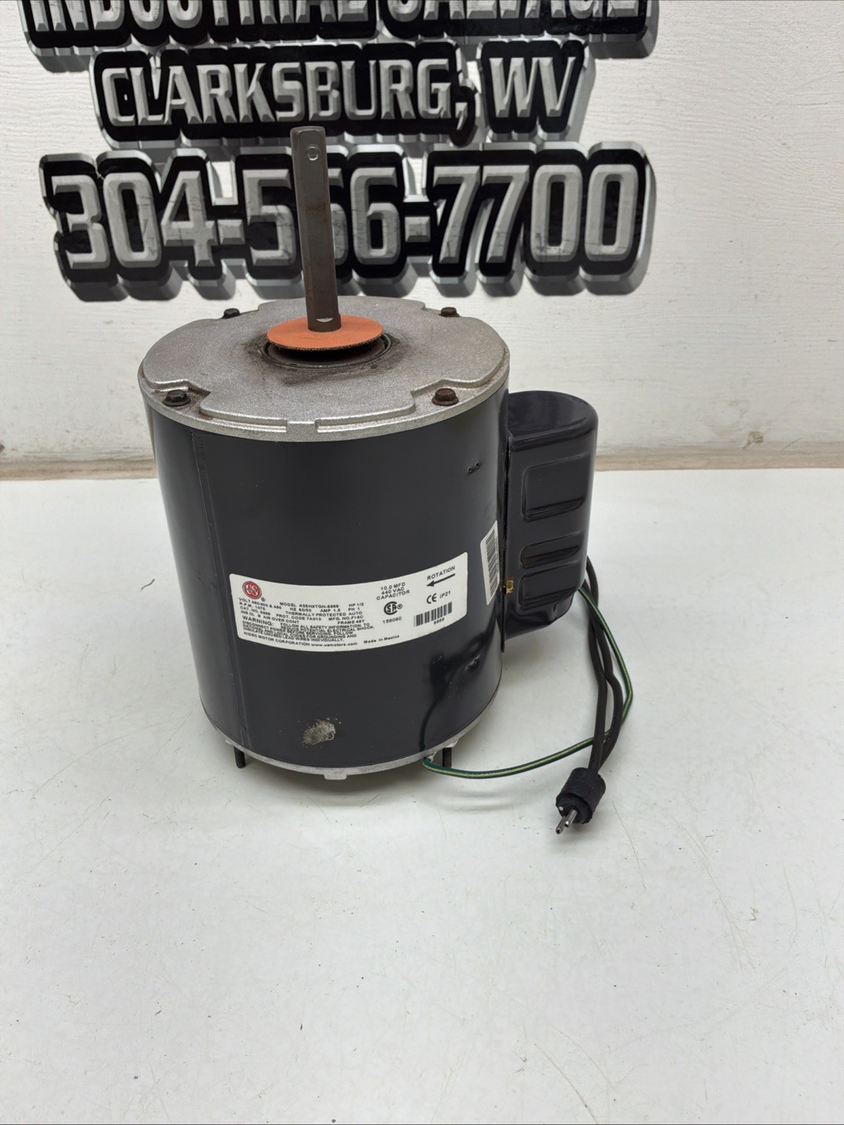 US Motors Condenser Fan Motor 460/400v Amps 1.5 HZ 60/50 8869