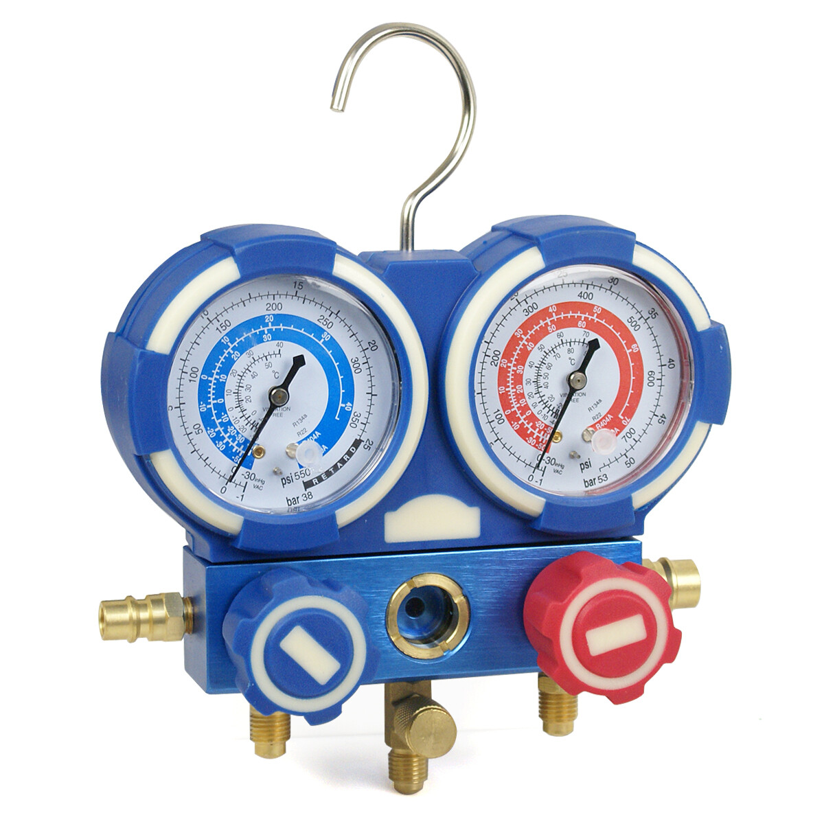 Professional Air Conditioner R134a A/C Manifold Gauge Set 5FT Colored Hose