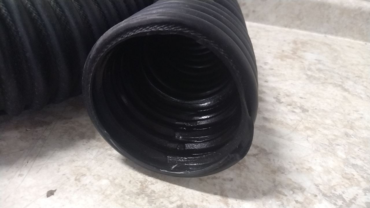 Hi-Tech Duravent 0650-0400-0001 4 In Inside Dia 11 Ft L Black Rubber Exhaust