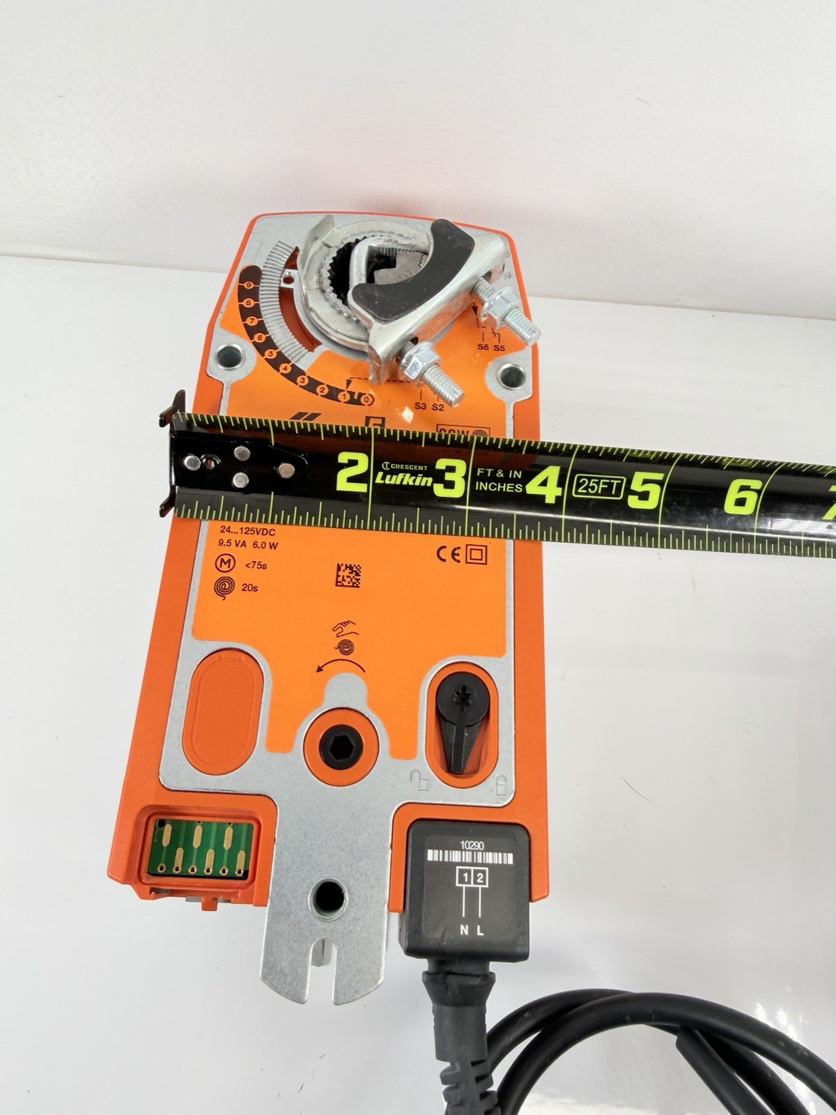Belimo NFBUP-S Damper Actuator, 90 in-lb 10Nm, Spring Return, 2-10V, Modulating