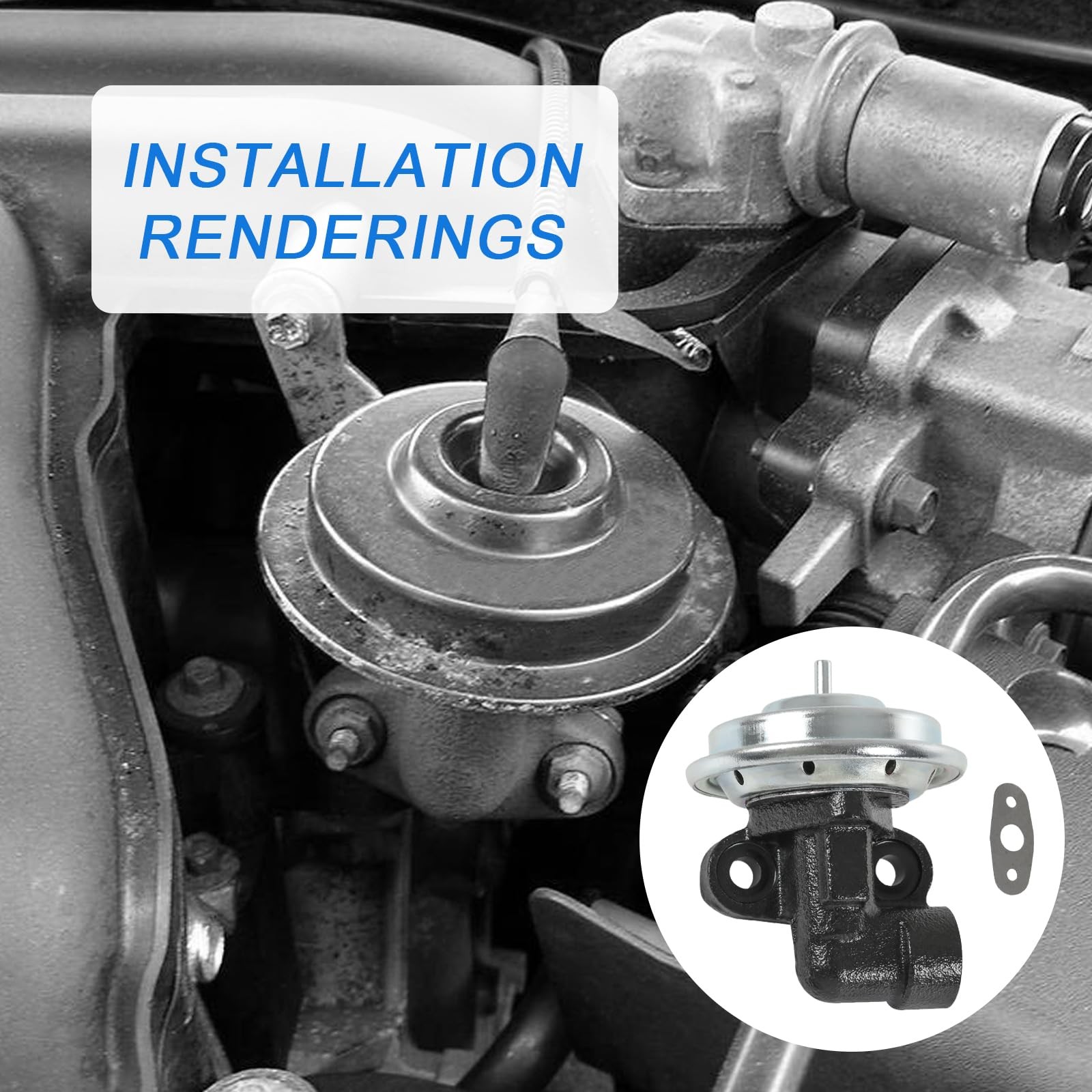 CARMOCAR Exhaust Gas Recirculation (EGR) Valve EGV575 Replacement for Black