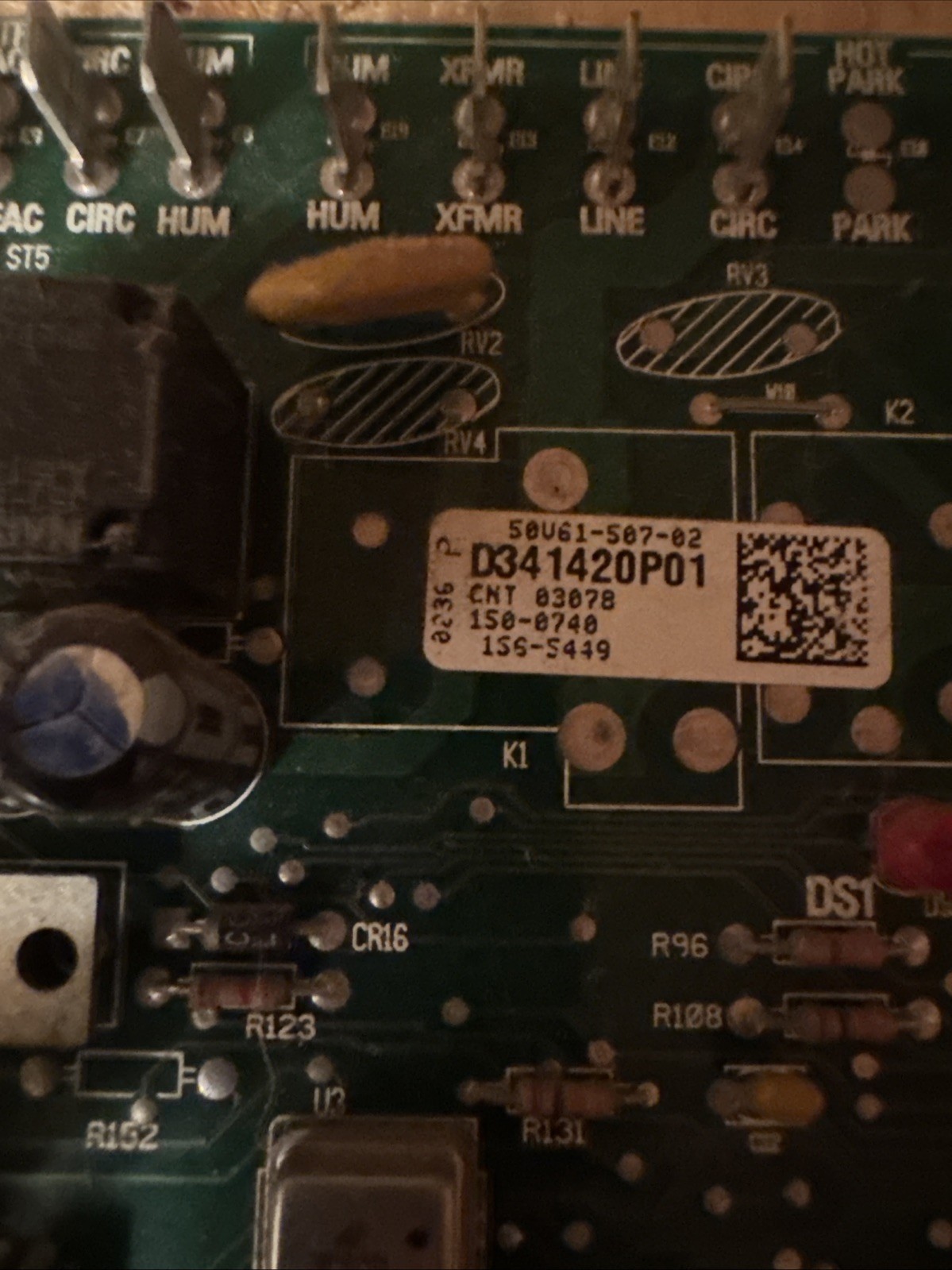 White Rodgers Intell-Ignition D341420P01 Furnace Control Board OEM