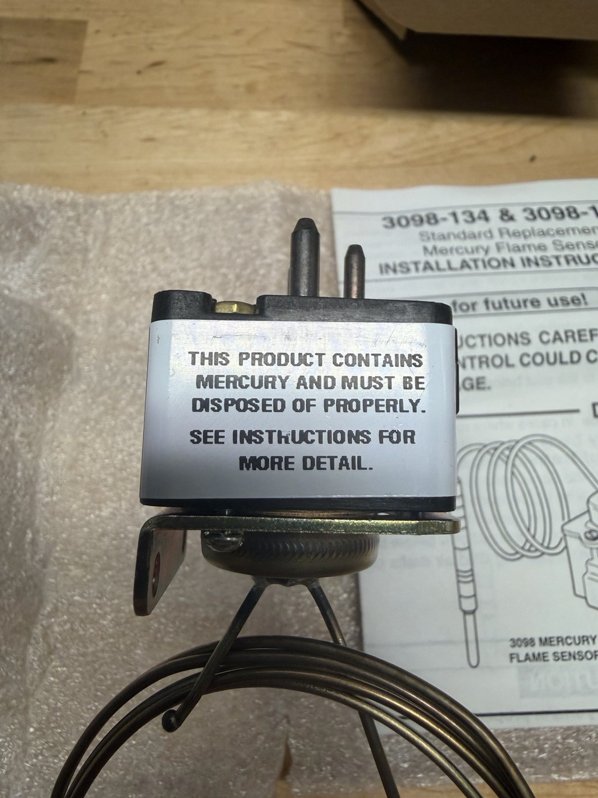 Emerson White-Rodgers 3098-134 48in. Mercury Flame Sensor