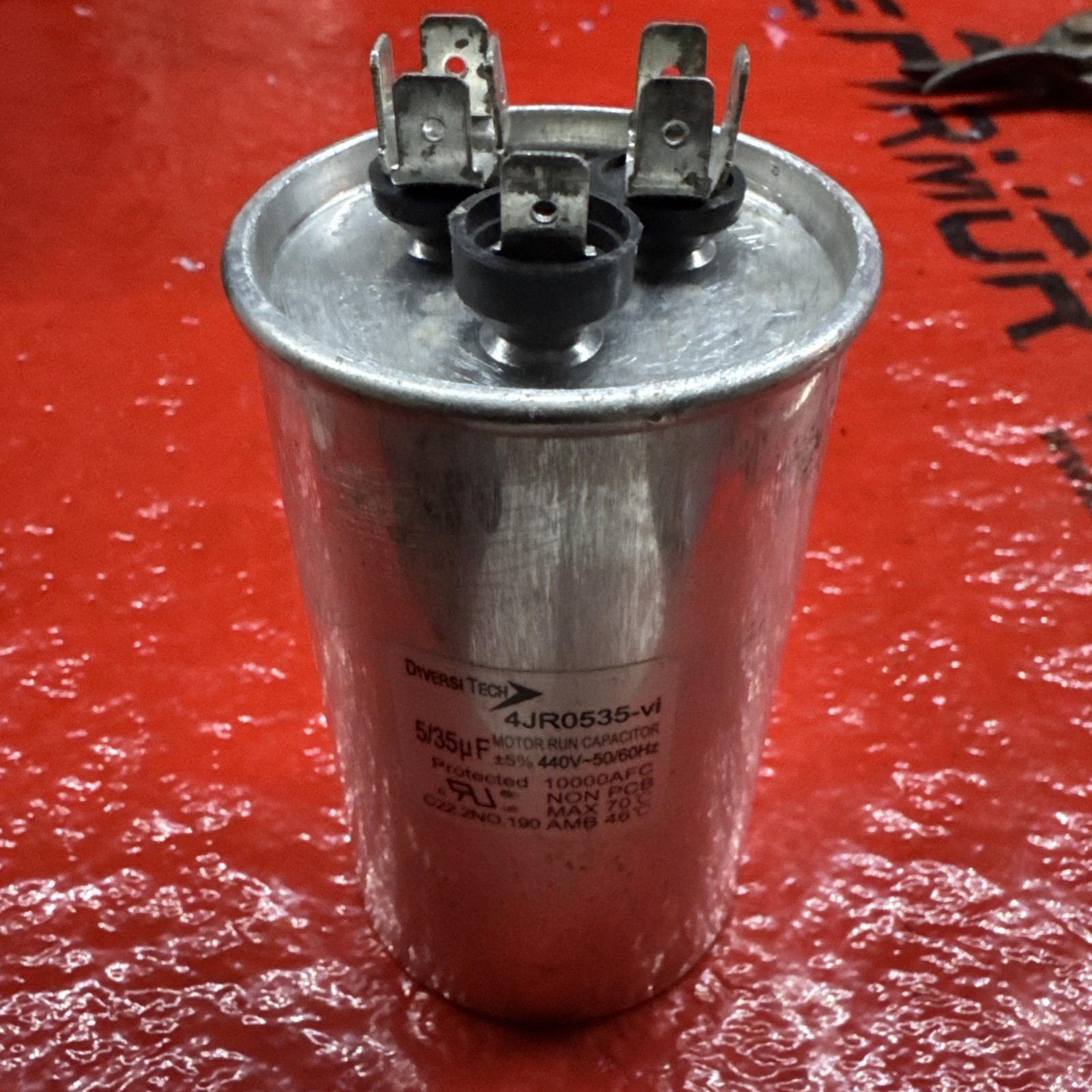 Diversitech 4JR0535 Motor Round Dual Run Capacitor 35 + 5 uf MFD 440 Volt