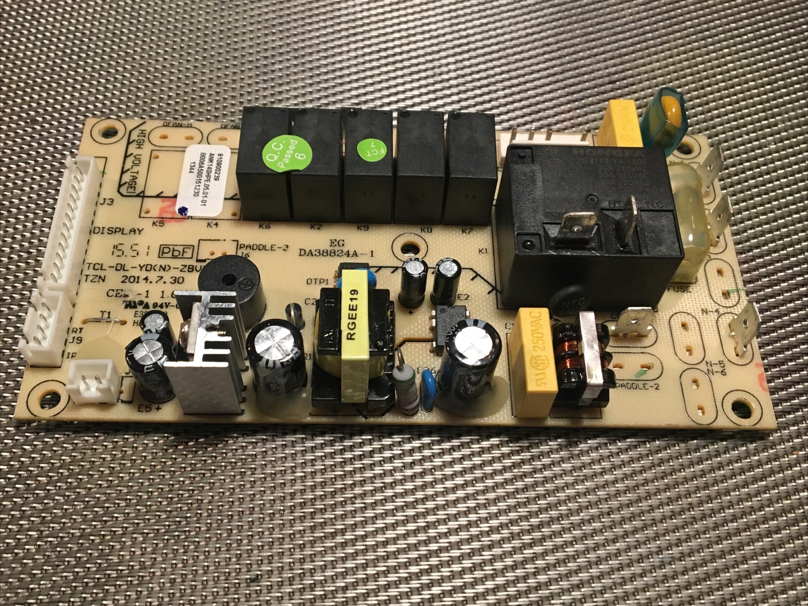 DeLonghi ac model: PAC AN125HPEKC 1A Power supply board