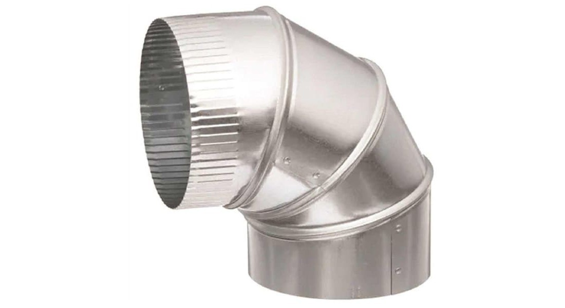 Master Flow NU26B90E3 3 in. Turned 26-Gauge Adjustable 90-Degree Elbow